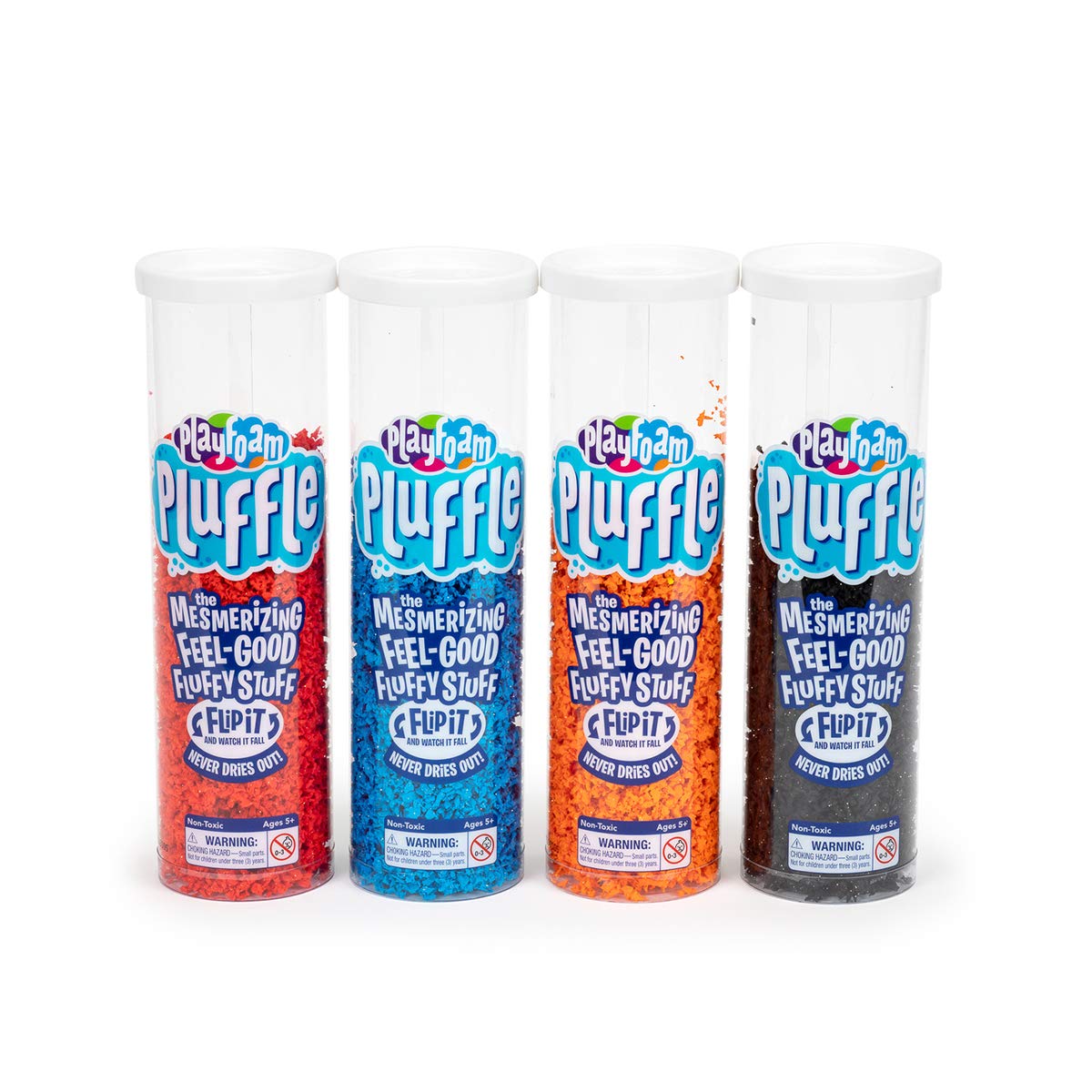 Educational Insights 1942B Playfoam Pluffle 4 Pack: Non-Toxic, Never Dries Out, Feel Good Fluffy Stuff