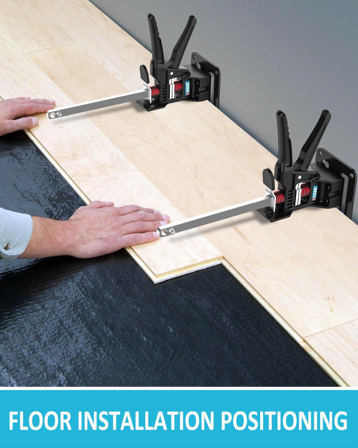 XKONE Labor Saving Arm Jack(2 Pcs),Multi-Function Height Adjustment Lifting Device with Storage Case,Suitable for Door Panel Lifting,Wall Tile Locator,Cabinet Jack and Board Lifter etc.