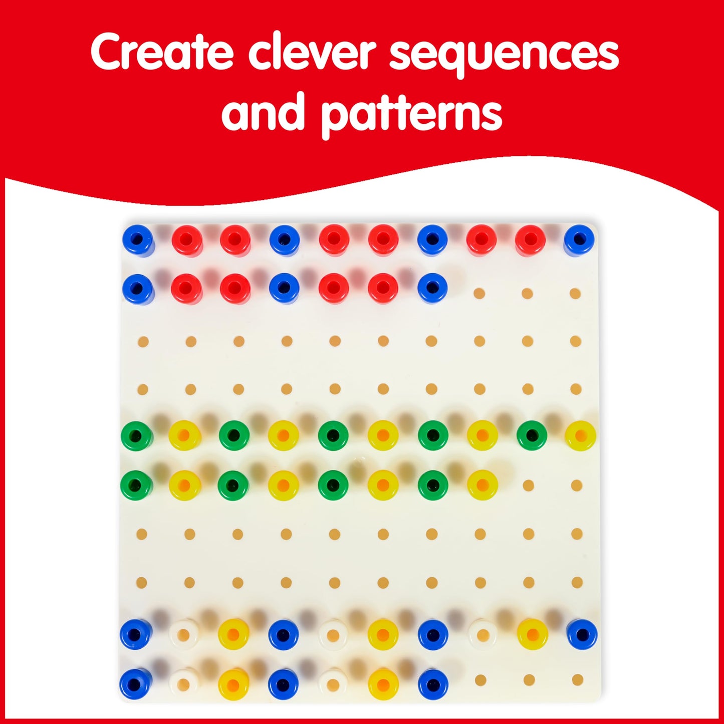 edxeducation Pegs and Peg Board Set | 1,000 Pegs and 5 Boards | Classroom and Occupational Therapy Resource | Fine Motor Skills Toy for Kids