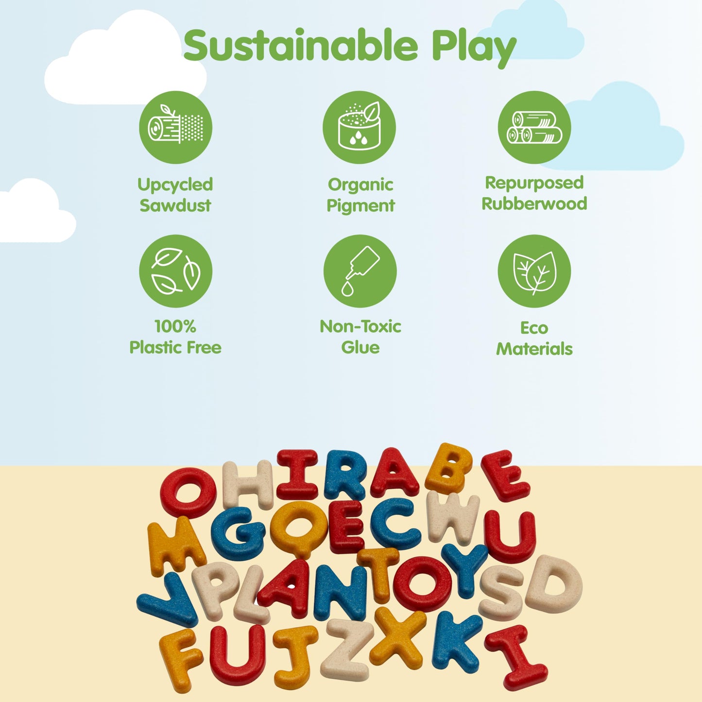 PlanToys Upper Case Alphabet (5406)