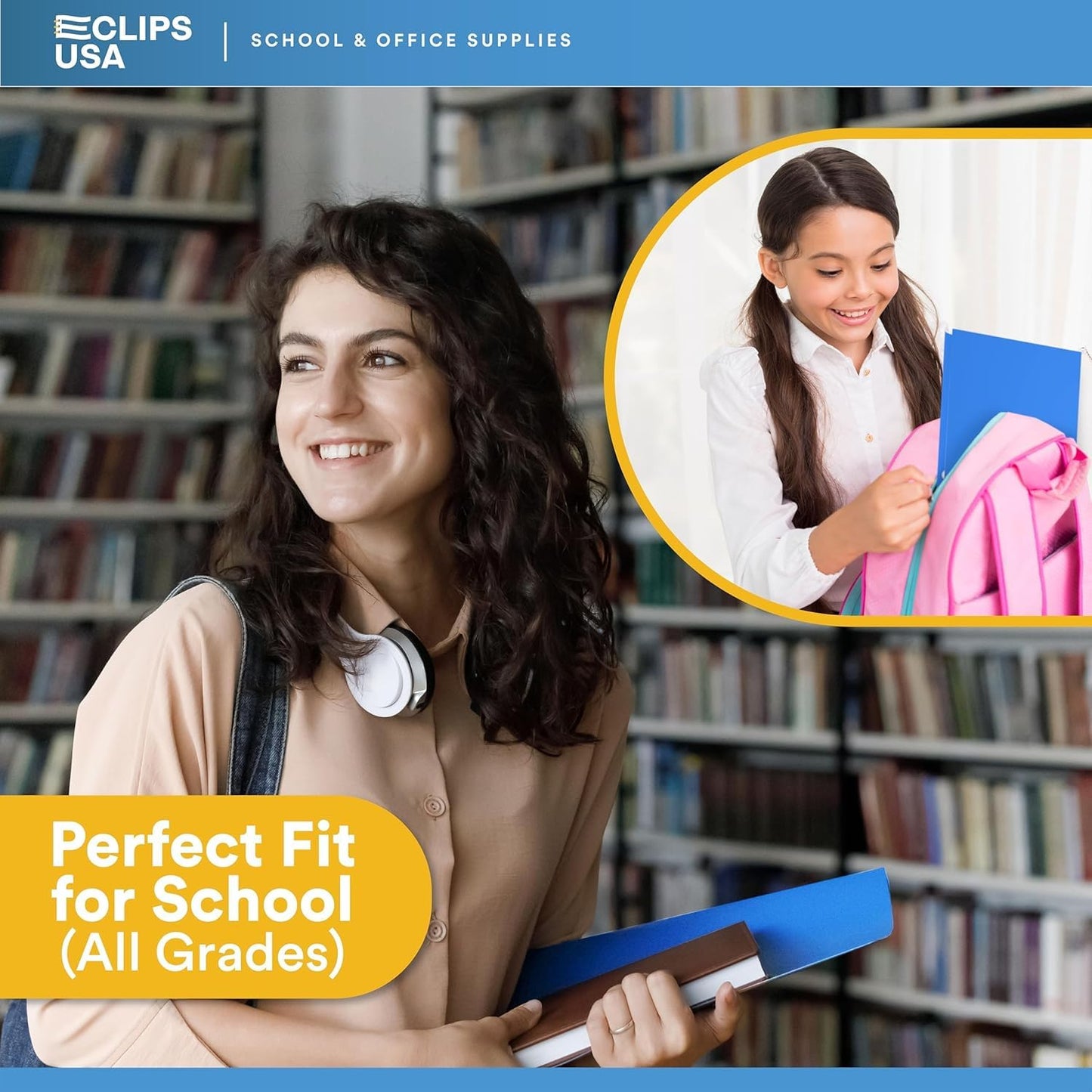 Folders with Pockets 2 Pocket Folders Bulk Holds 100 Sheets (50 Sheets Per Pocket) Assorted Colors Office School (200 Pack)
