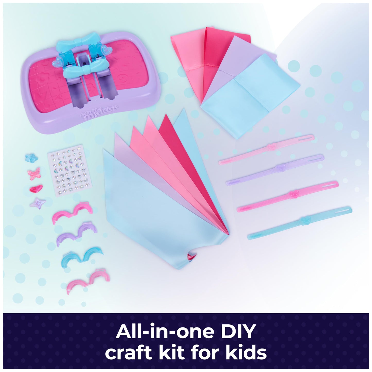 Cool Maker, Hair Styl’d Bow Maker, Make & Remake 4 Bows, Hair Accessories Arts and Crafts Kit, Kids Toys for Girls Ages 6 and up