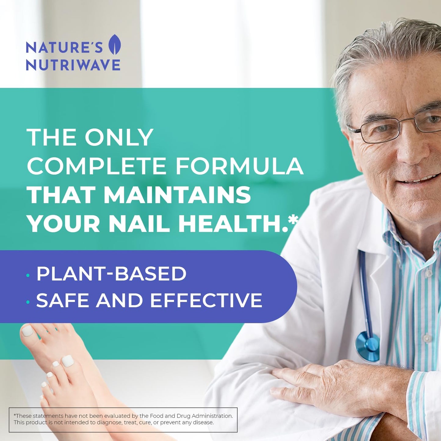 Nature’s NutriWave Kerassentials - Original Kerassentials Formula, Toenail Treatment Extra Strength for Healthy Nails & Skin - Plant-Based Oil for Improved Nail Appearance, 6 Month Supply