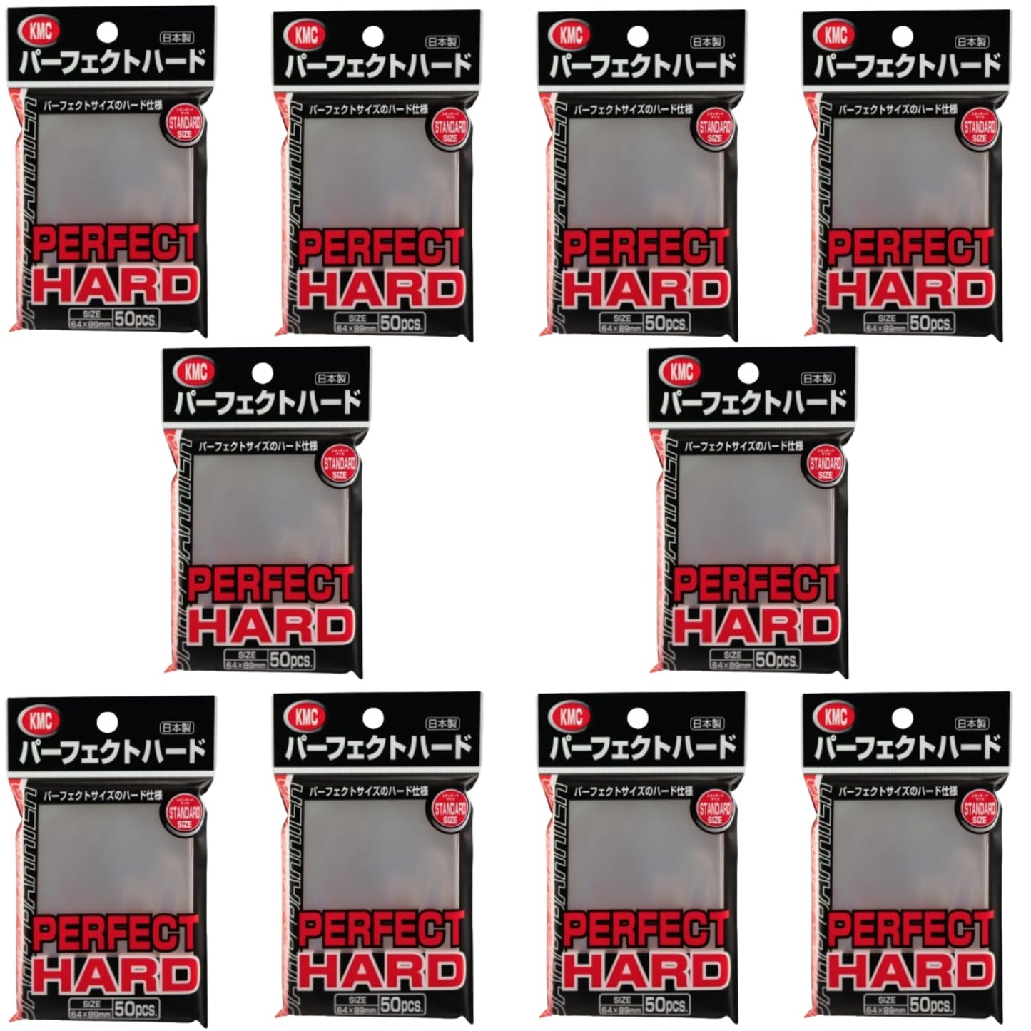 KMC 10 Set Card Barrier Sleeve Perfect Hard from Japan
