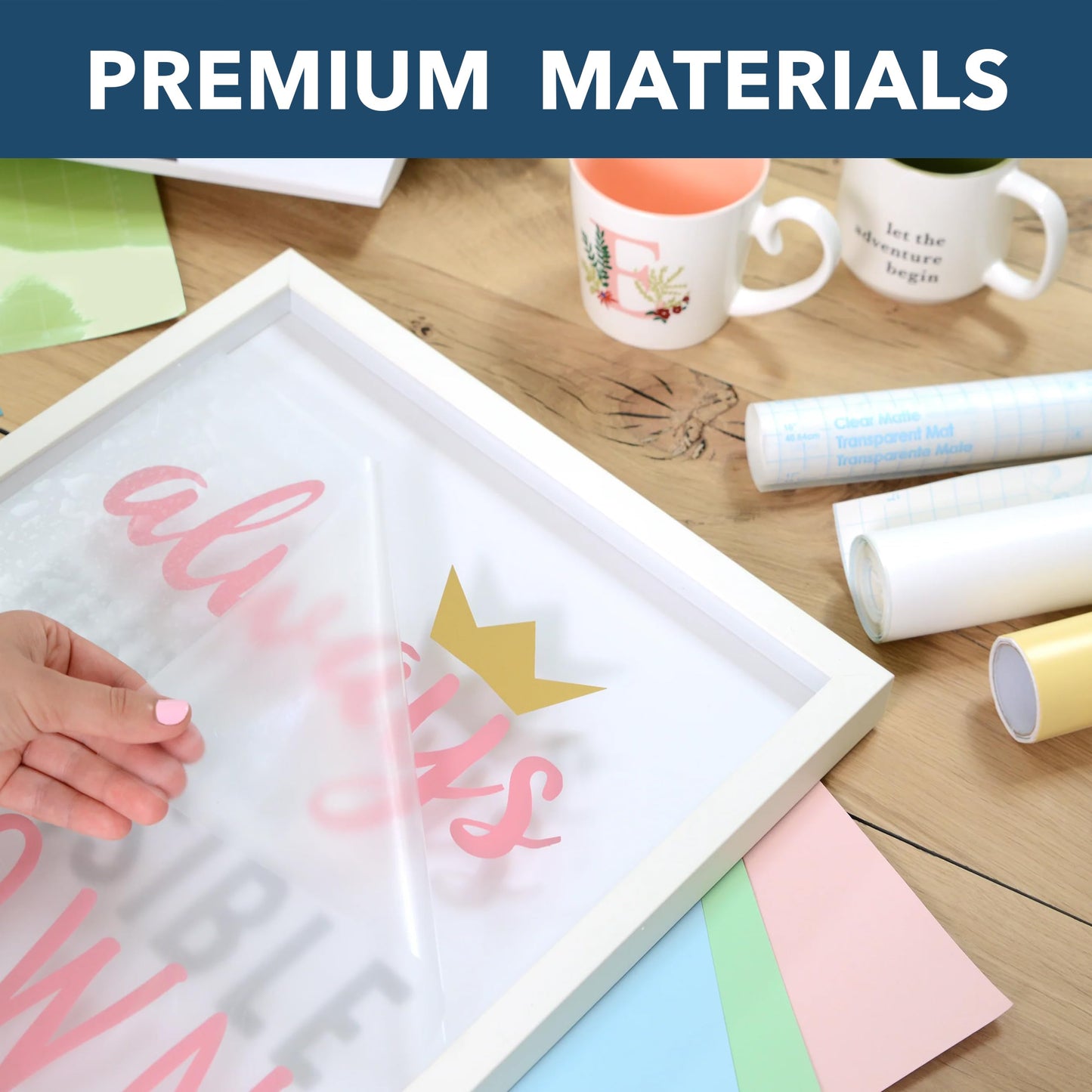 Con-Tact Brand Creative Clear Covering, Versatile and Self-Adhesive Shelf Liner, Ideal Privacy Film, Protective Clear Vinyl, 18'' x 50', Matte