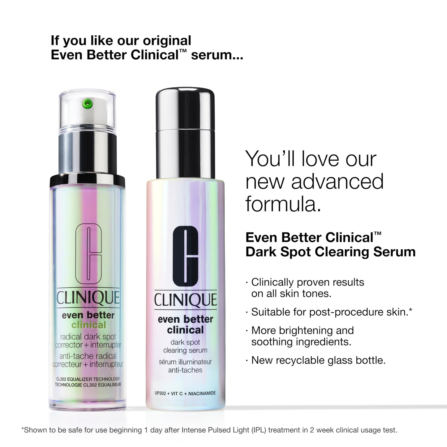 Clinique Even Better Clinical Dark Spot Clearing Serum With Vitamin C | Brightening + Soothing, 1 Fl Oz