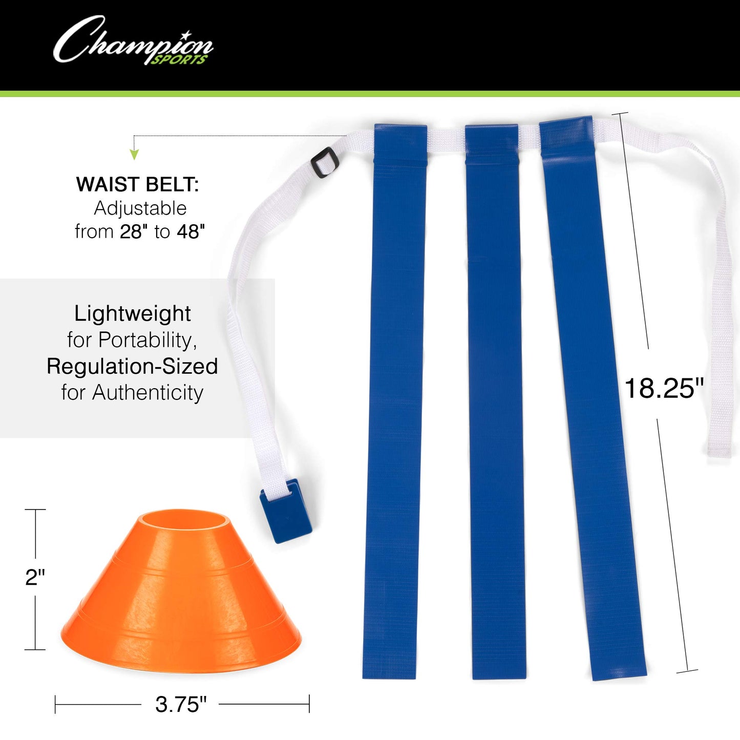 Champion Sports TFFSET Deluxe Flag Football Set