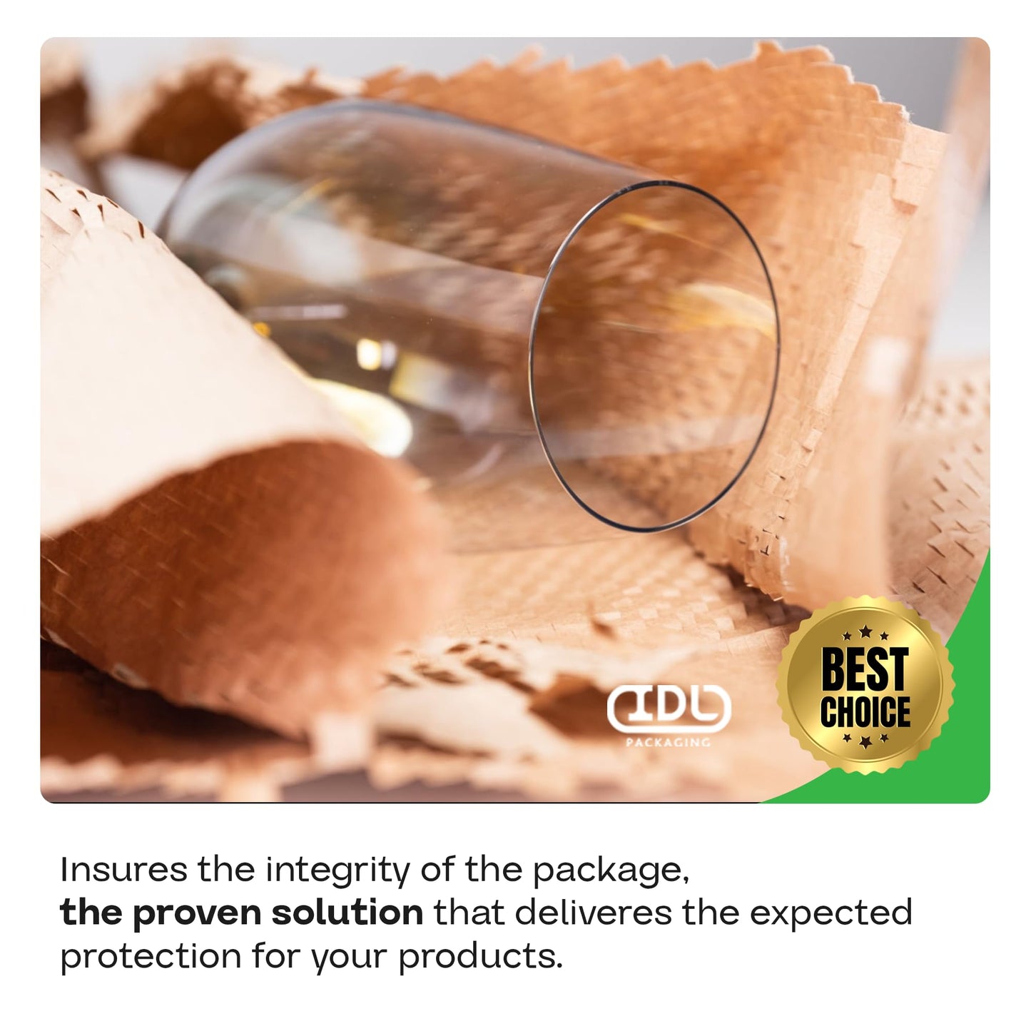 IDL Packaging HexaFil Honeycomb Packing Kraft Paper 15" x 10080" (840ft) in Self-Dispensed Box - Patented Cushioning Box Filler for Void Filling, Moving, Shipping - Alternative to Bubble Plastic