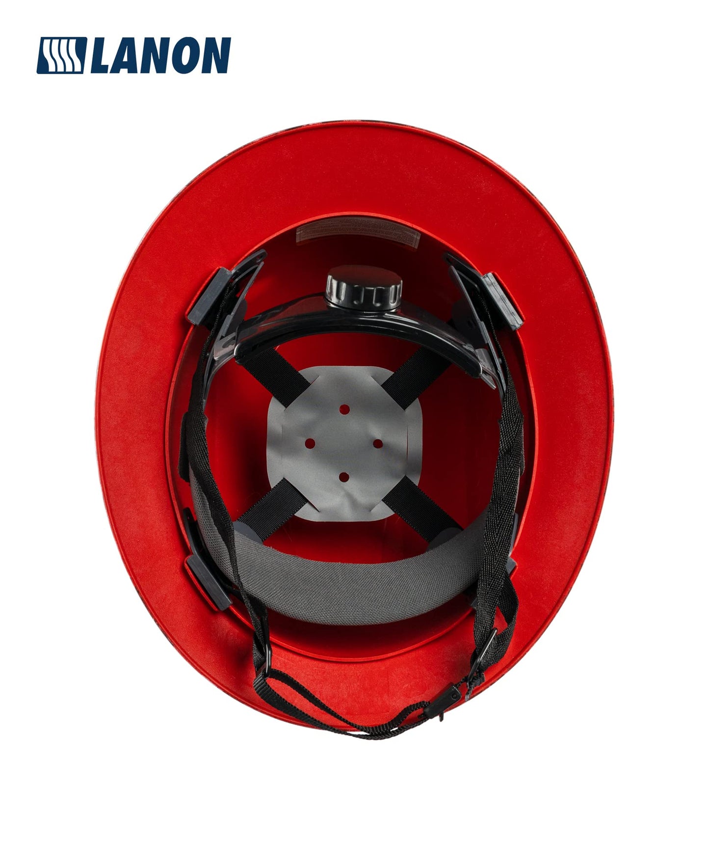 LANON Full Brim Hard Hat, OSHA Construction Work Approved, Premium American Flag Design, FRP Safety Helmet with 4 Point Adjustable Ratchet Suspension, Class C