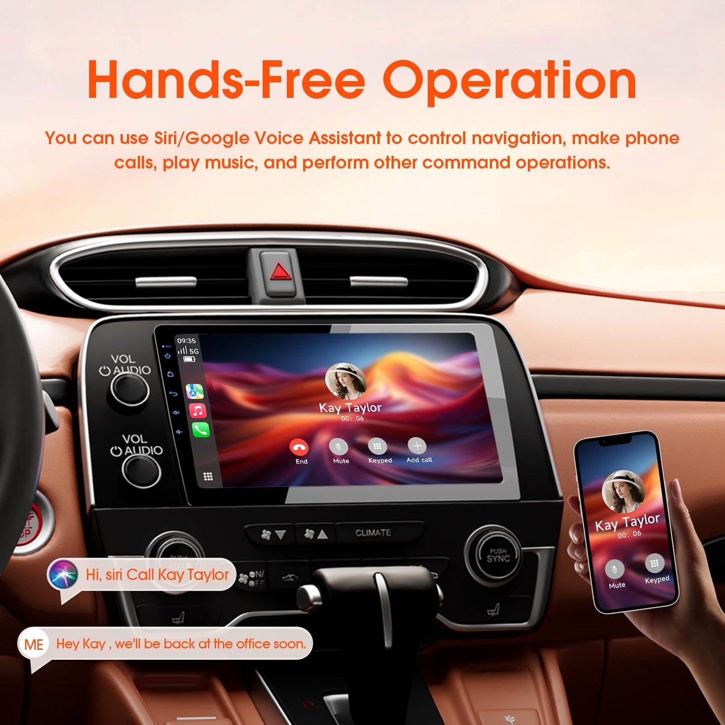 Haudio Double Din Car Stereo, 10.1" HD Touchscreen with Wireless Apple Carplay & Android Auto, Mirror Link, Bluetooth 5.4, SWC, Subwoofer, 5.1 CHN, Backup Camera, 4+64GB, FM/AM Car Radio Receiver
