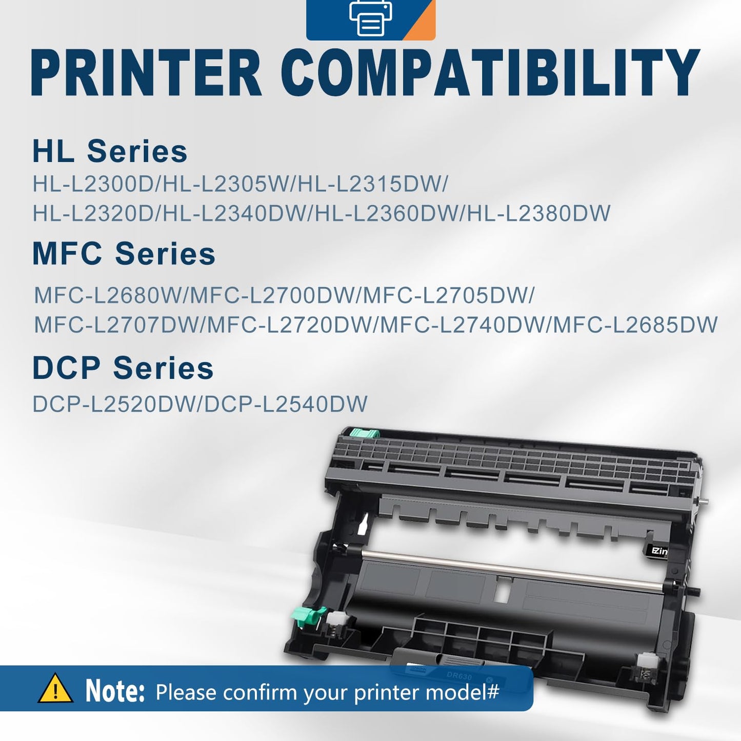 Ankink DR630 Compatible Drum Unit (Not Toner) Replacement for Brother DR-630 DR660 660 for MFC-L2700DW L2720DW L2740DW HL-L2300D L2320D L2340DW L2360DW L2380DW DCP-L2540DW Laser Printer,2 Pack