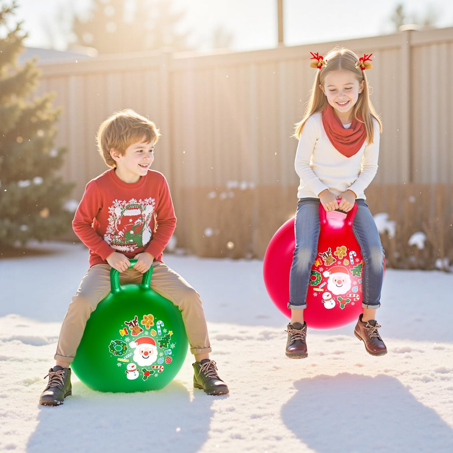 ZOOJOY 18In 2 Pack Christmas Hopper Ball