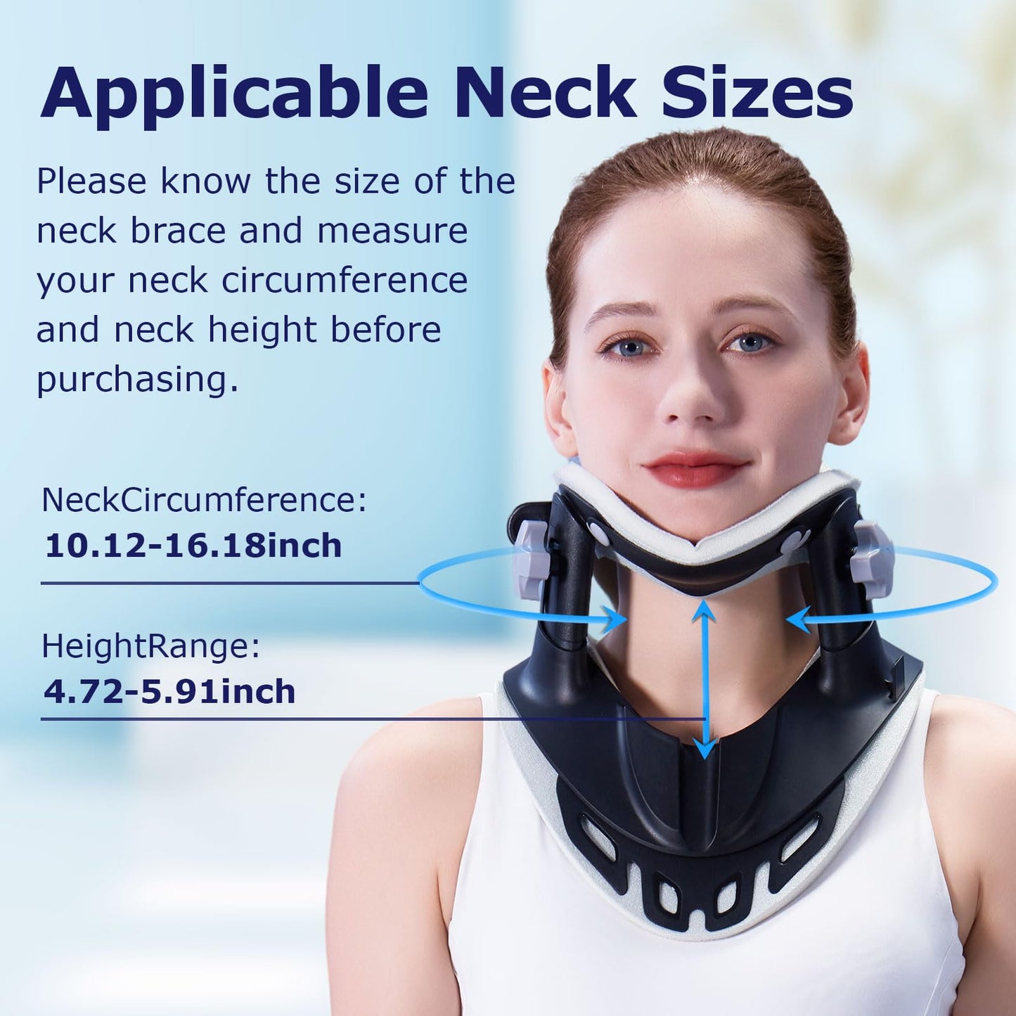 ALPHAY Neck Stretcher Cervical Traction,Neck Braces for Neck Pain and Support,Adjustable Cervical Traction Devices for Home Use,Neck Decompression Device and Revive Cervical Spine
