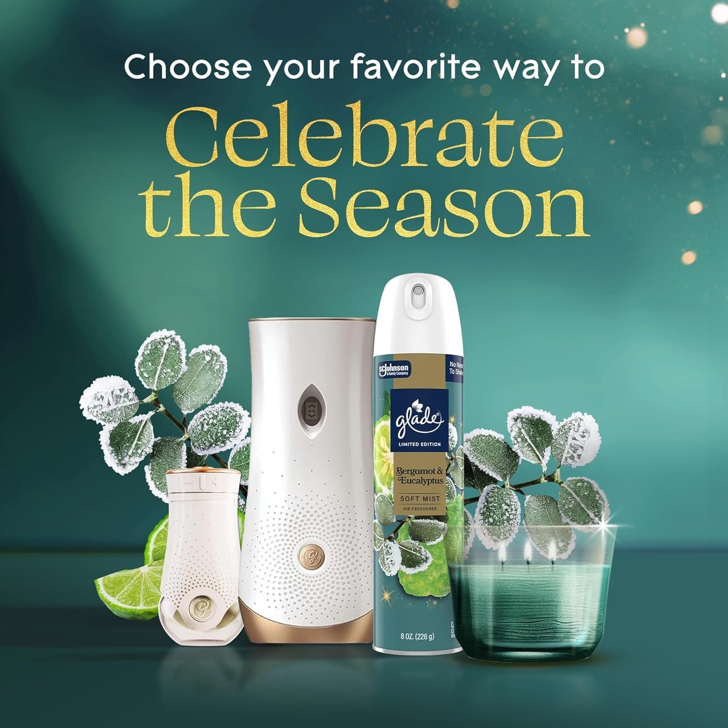 Glade PlugIns Scented 2-Count Oil Refills, 6 Pack, Bergamot & Eucalyptus, 0.67 oz
