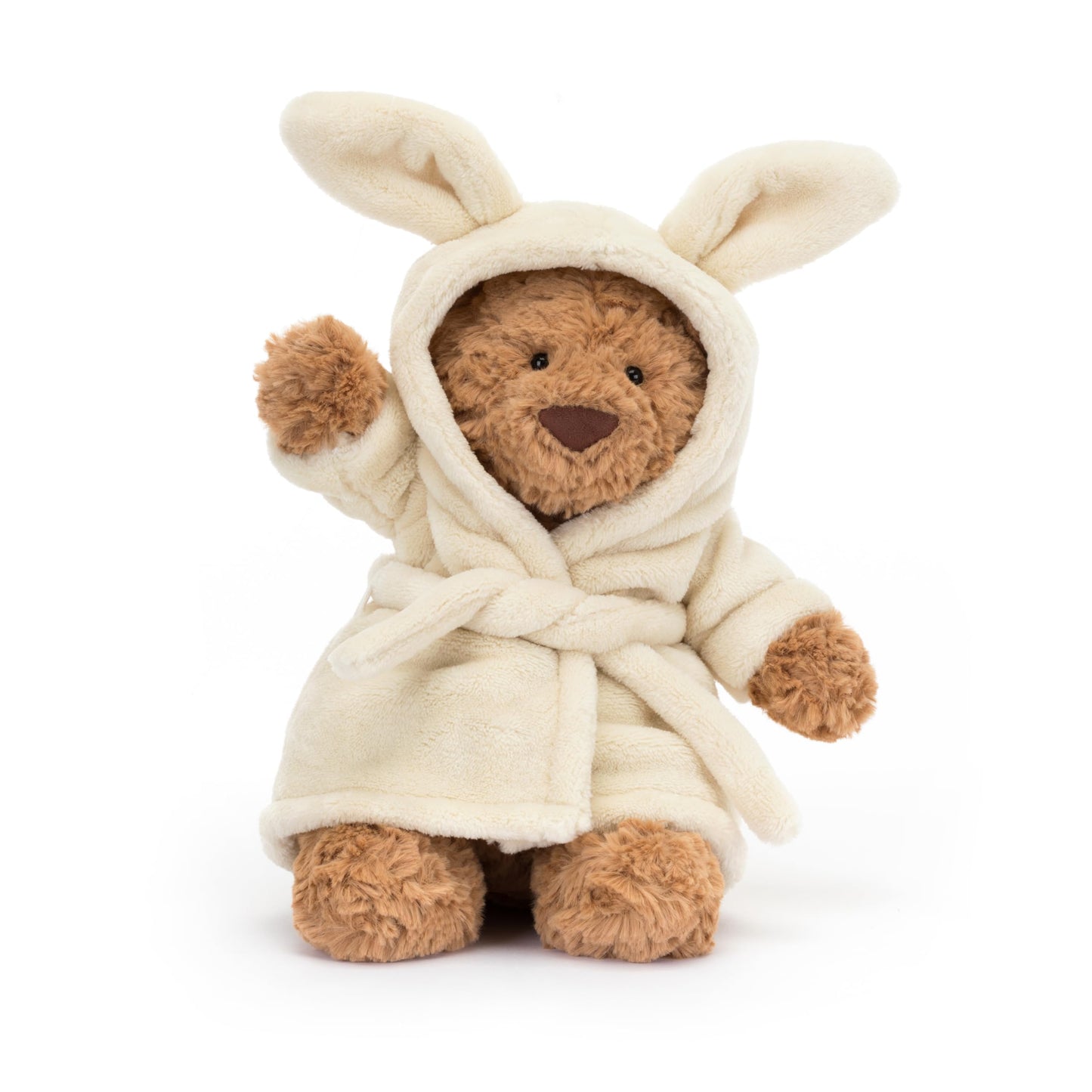 Jellycat Bartholomew Bear with Bathrobe Stuffed Animal Plush