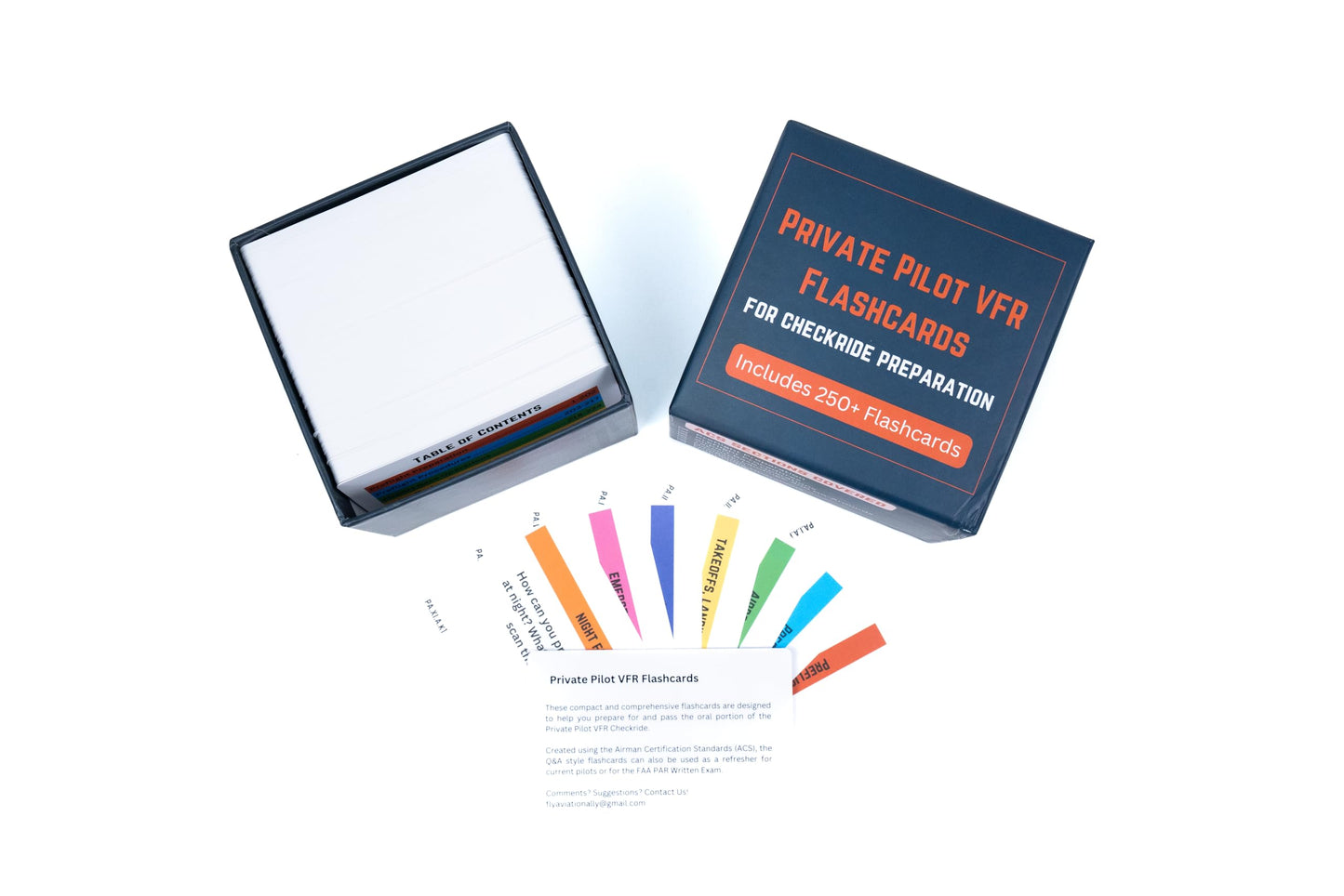 Private Pilot VFR Flashcards for Checkride Oral Exam Preparation - 260 Cards Covering Essential Aviation Topics