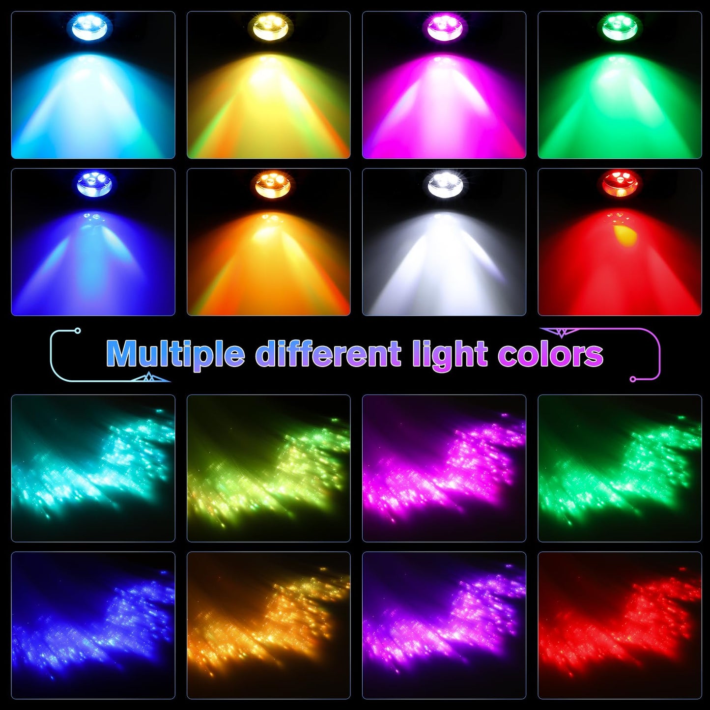 GEARPASS Starlight Headliner Kit, Twinkle Star Lights for Car Decor 500pcs*0.03in*9.8ft/3m, Fiber Optic Star Ceiling Lights APP/Remote Control for Car Roof Home Ceiling