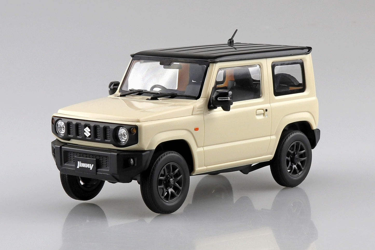 Aoshima JB64 Jimny 2018 Chiffon Ivory Metallic 1:24 Scale Model Kit