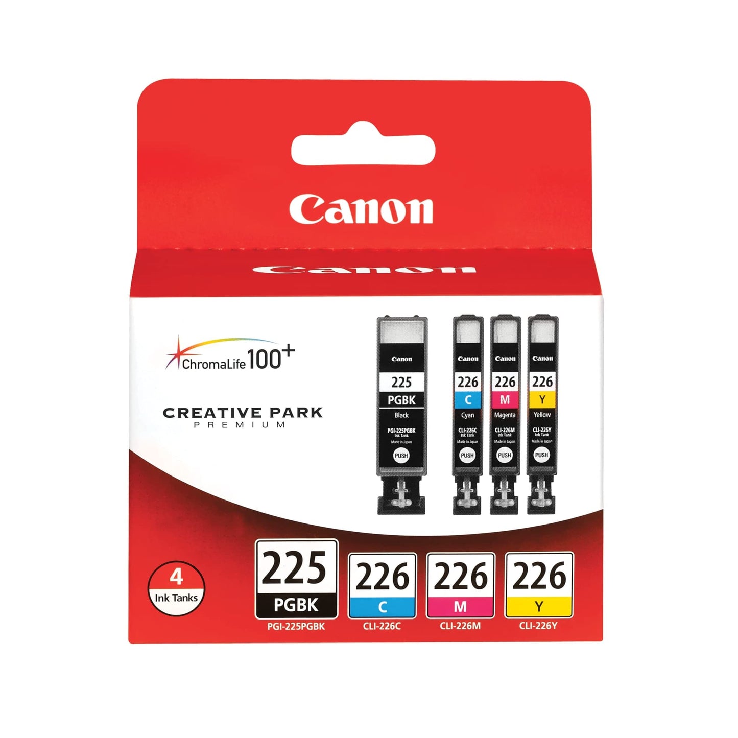 Canon PGI225/CLI226 Genuine Color Multi Pack, Compatible with iP4820, MG5220, MG5120, MG6120, MG8120, MX882, iX6520, iP4920, MG5320, MG6220, MG8220, and MX892 Printers