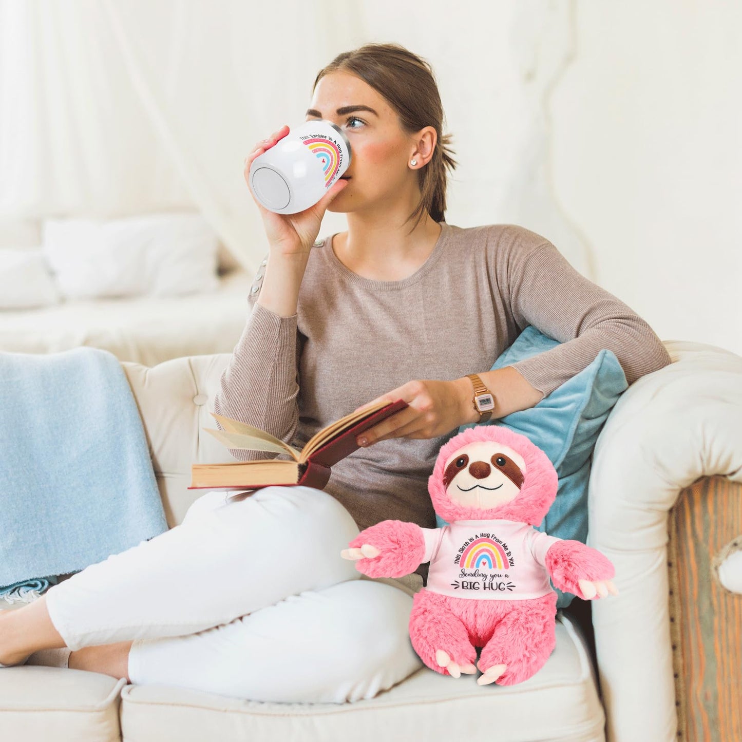 Get Well Soon Gifts for Teenage Girl Feel Better Baskets Teenage Sympathy Birthday Sloth Gift for Women Girls Teenage
