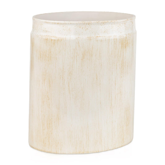 Creative Scents Rustic Luxe Small Bathroom Trash Can - Bathroom Garbage Can for Modern Farmhouse Decor - Small Waste Basket for Bathroom and Bedroom - Durable Space Saving Bathroom Trash Bin