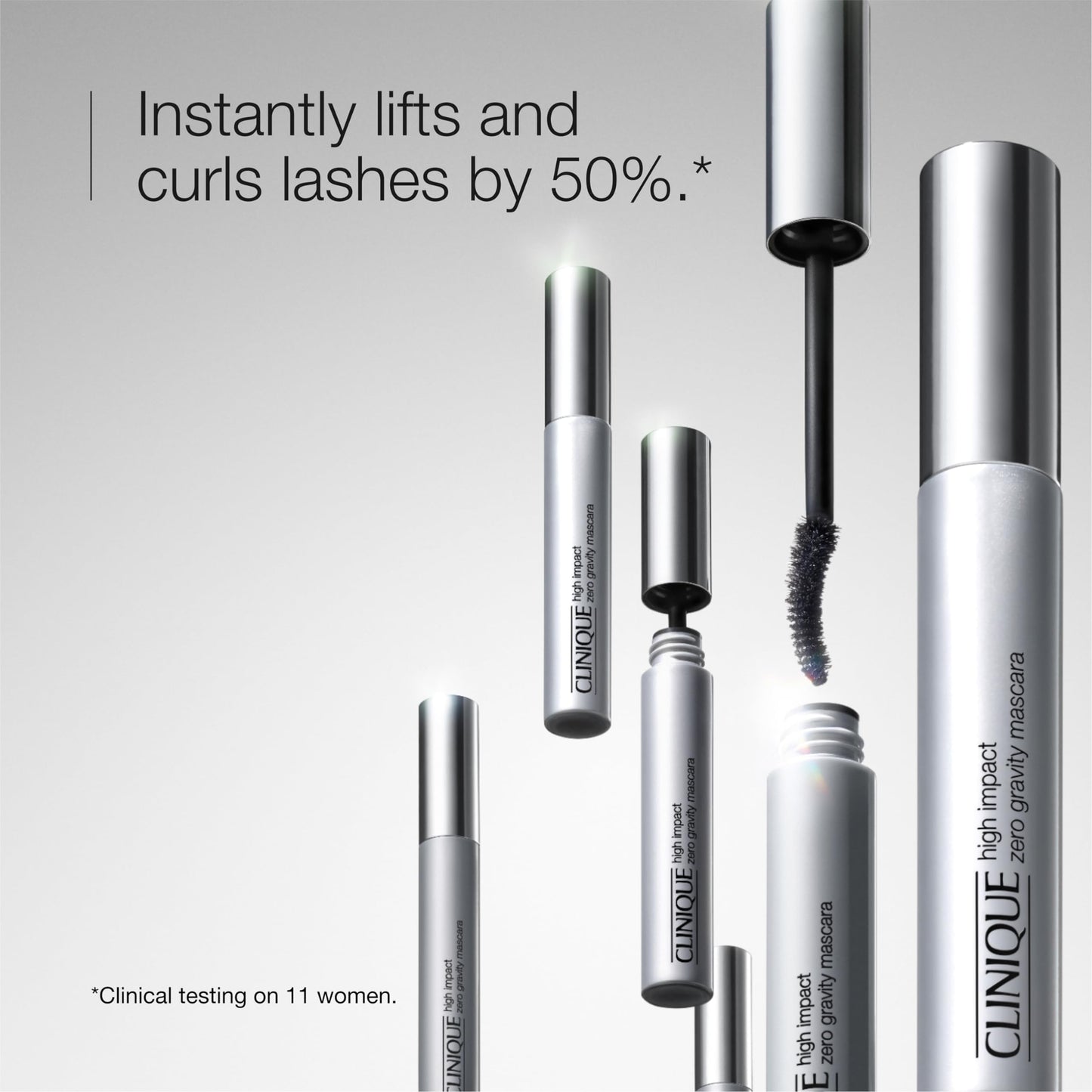 Clinique High Impact Zero Gravity Tubing Mascara | Curling, Smudge Resistant + Non-Flaking