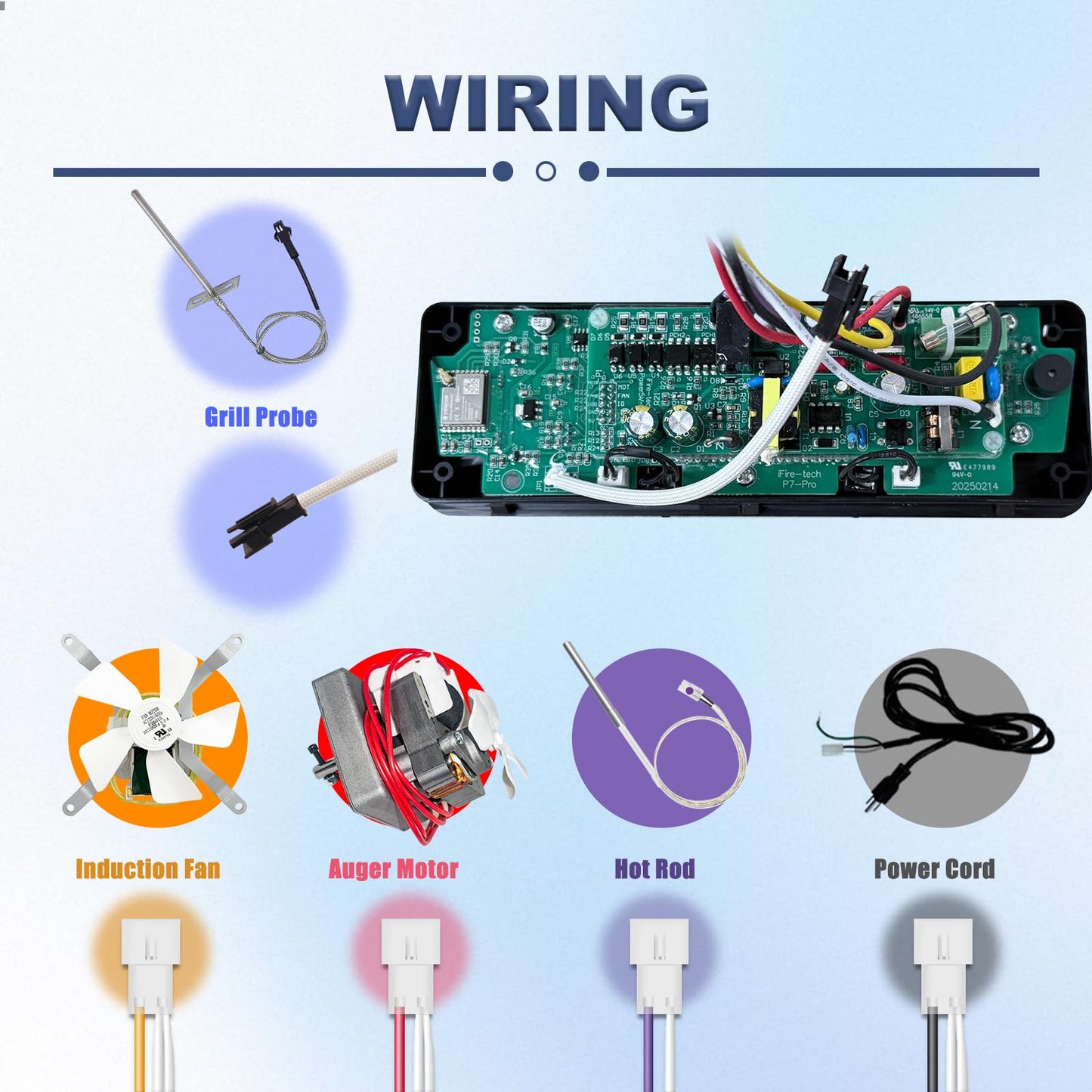 AC03P9 PB1100PS1 Smart Wi-Fi Control Board Replacement for Pit Boss Grills and Smokers, APP Support for AC03P9, PB440D2/ PB1150G/ PB850G/ PB550G/ PB820/ PB 1100 Wood Pellet Grills