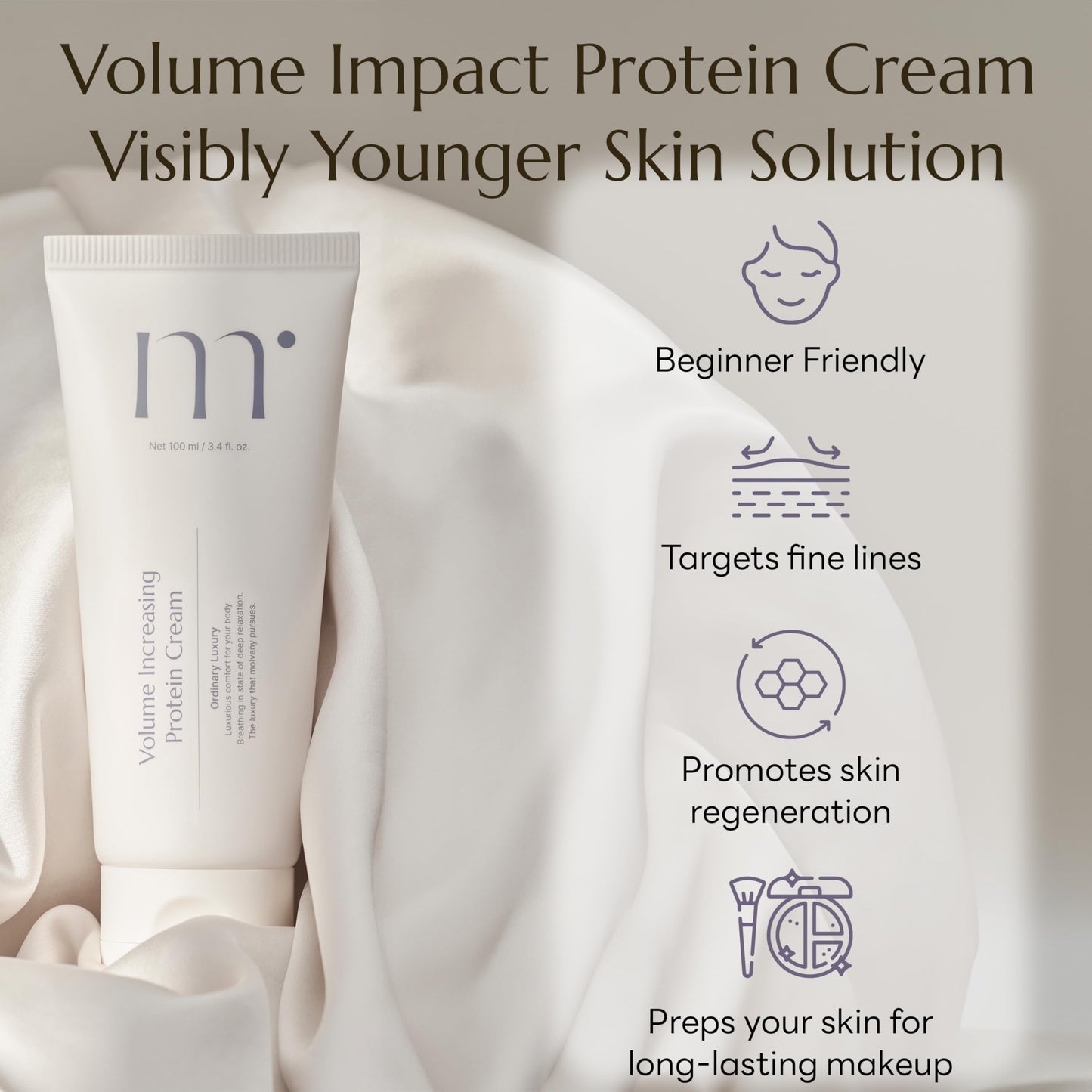 molvany Face Moisturizing Volume Impact Protein Cream 100ml/3.38 fl.oz