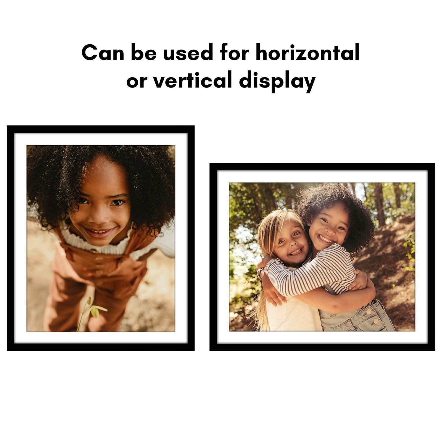 Americanflat 28x34 Poster Frame - Black Engineered Wood with Polished Plexiglass - Wide Picture Frame for Vertical or Horizontal Wall Display - Epic Collection - Black