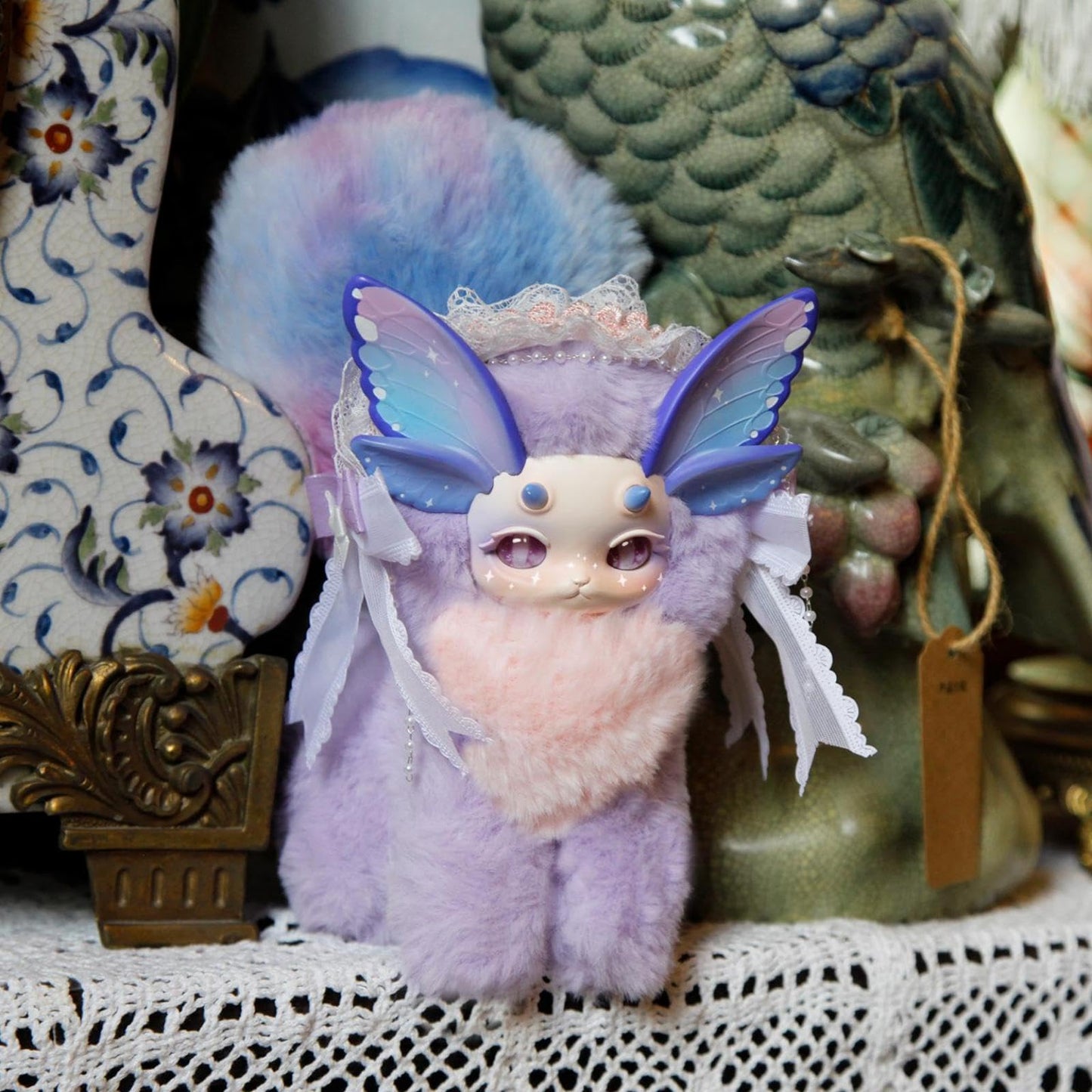 CALEMBOU Plush Doll Blind Box, Tutulong Fantasy Creatures Series Vinyl Plush Mystery Toys, Kawaii 1 of 6 Possible Stuffed Dolls Soft Anime Plushies Christmas Birthday for Girls (Magic Academy Series)