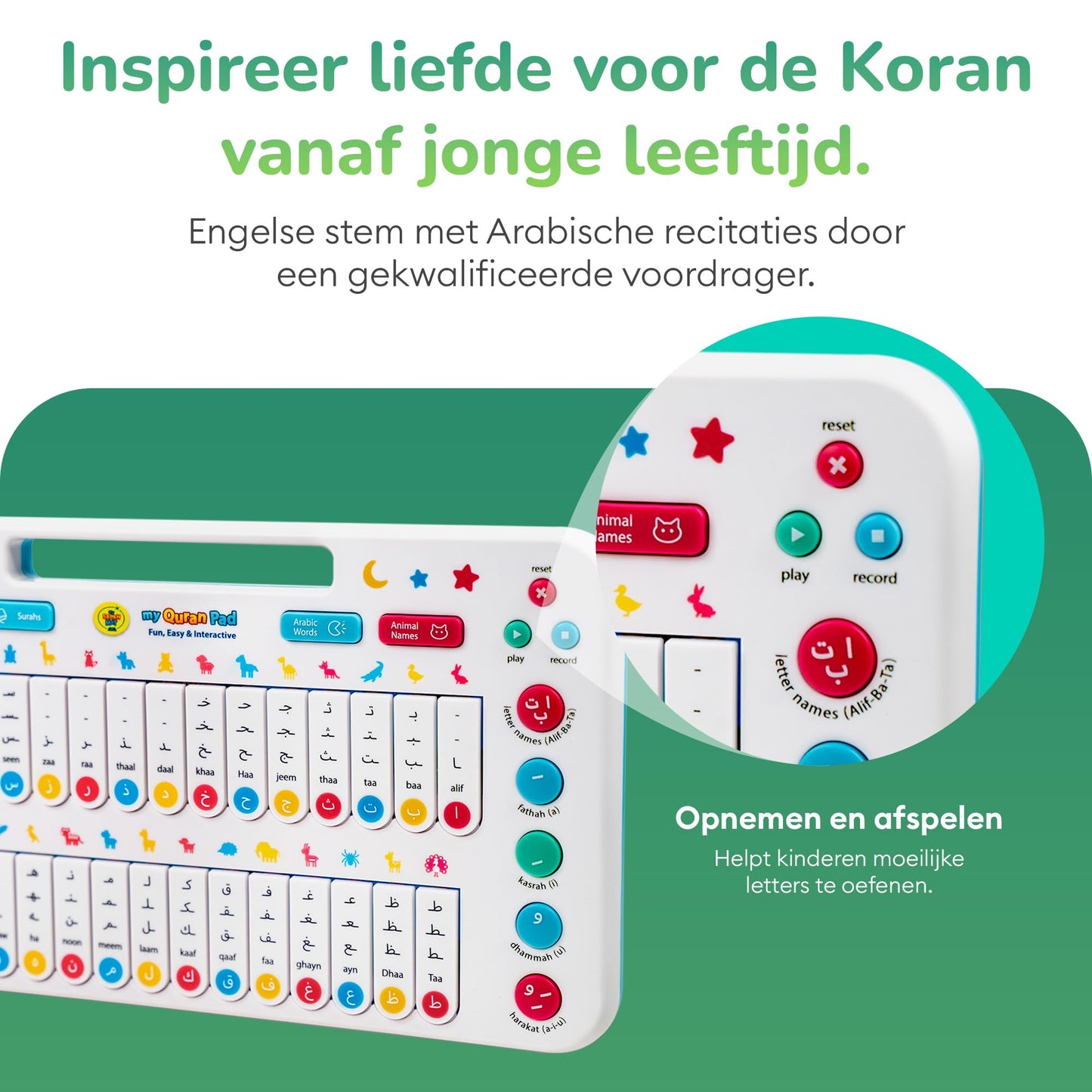 My Salah Mat My Quran Pad | Interactive Arabic Learning Pad for Kids