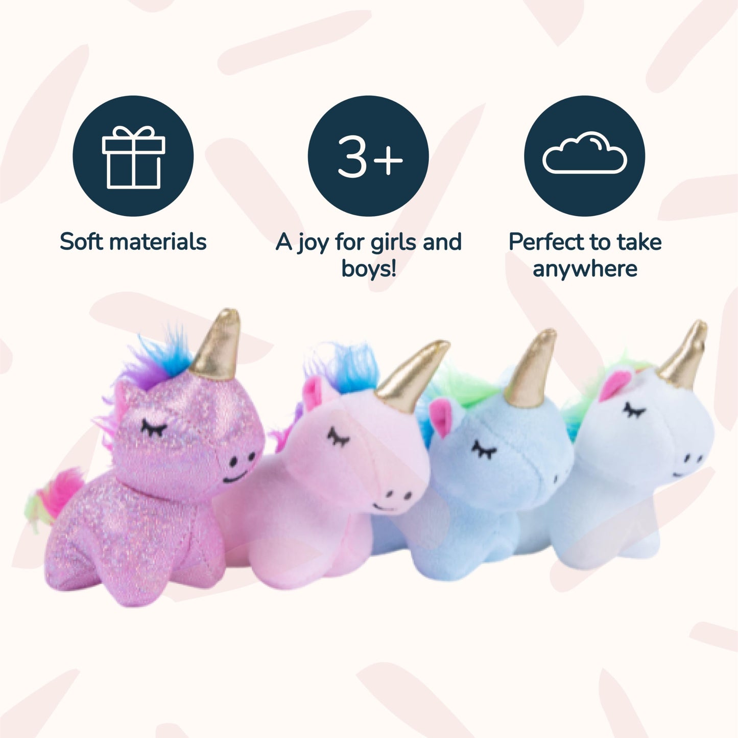 PixieCrush Unicorn Stuffed Animals for Girls Ages 3-8 - Mommy Unicorn with 4 Baby Unicorns - Magical Unicorn Pillow Plushie - Enchanting Stuffed Unicorns