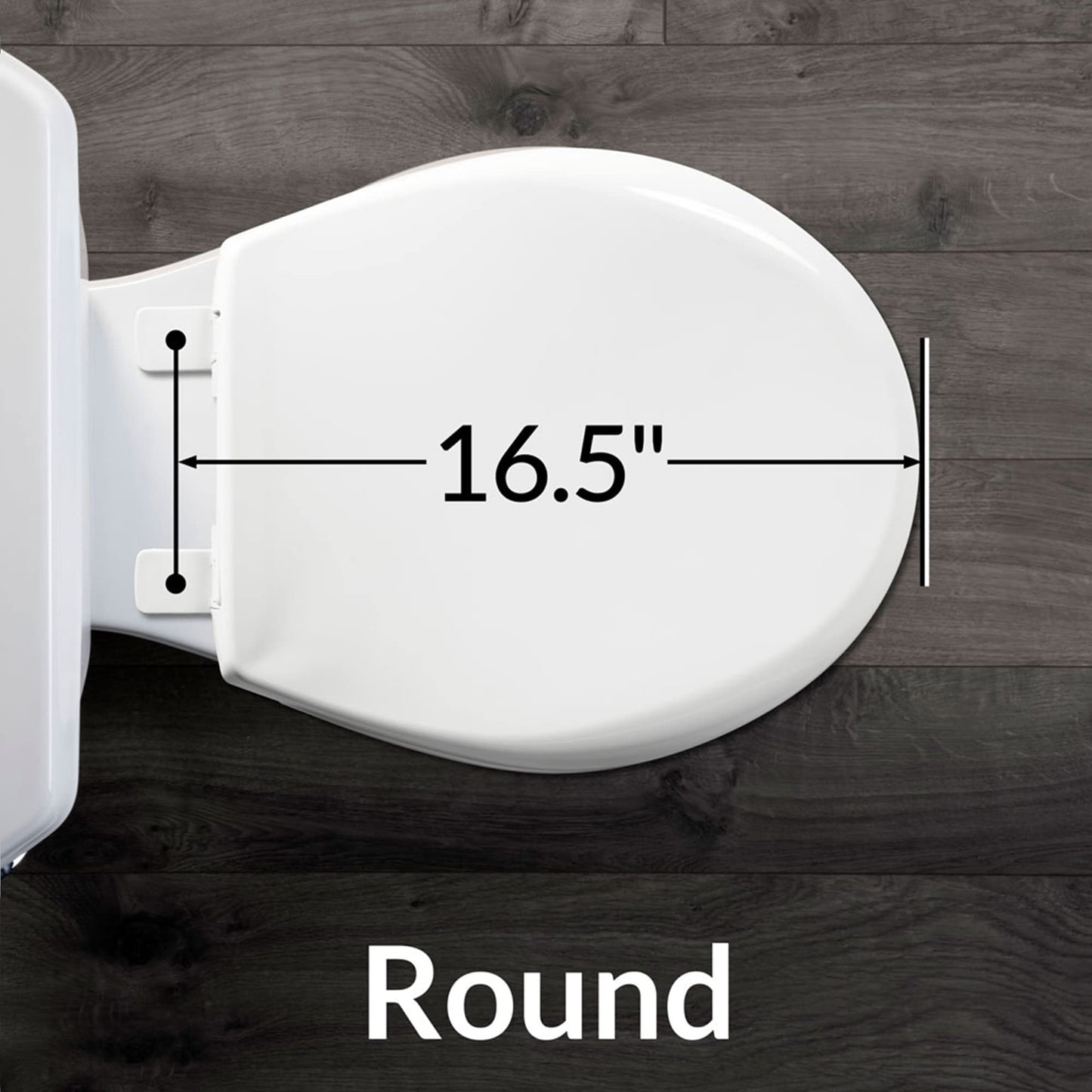 BEMIS 790TDGSL Commercial Heavy Duty Closed Front Toilet Seat with Cover, Industrial No Slam Seat with Secure Installation, Made in USA, Round, White