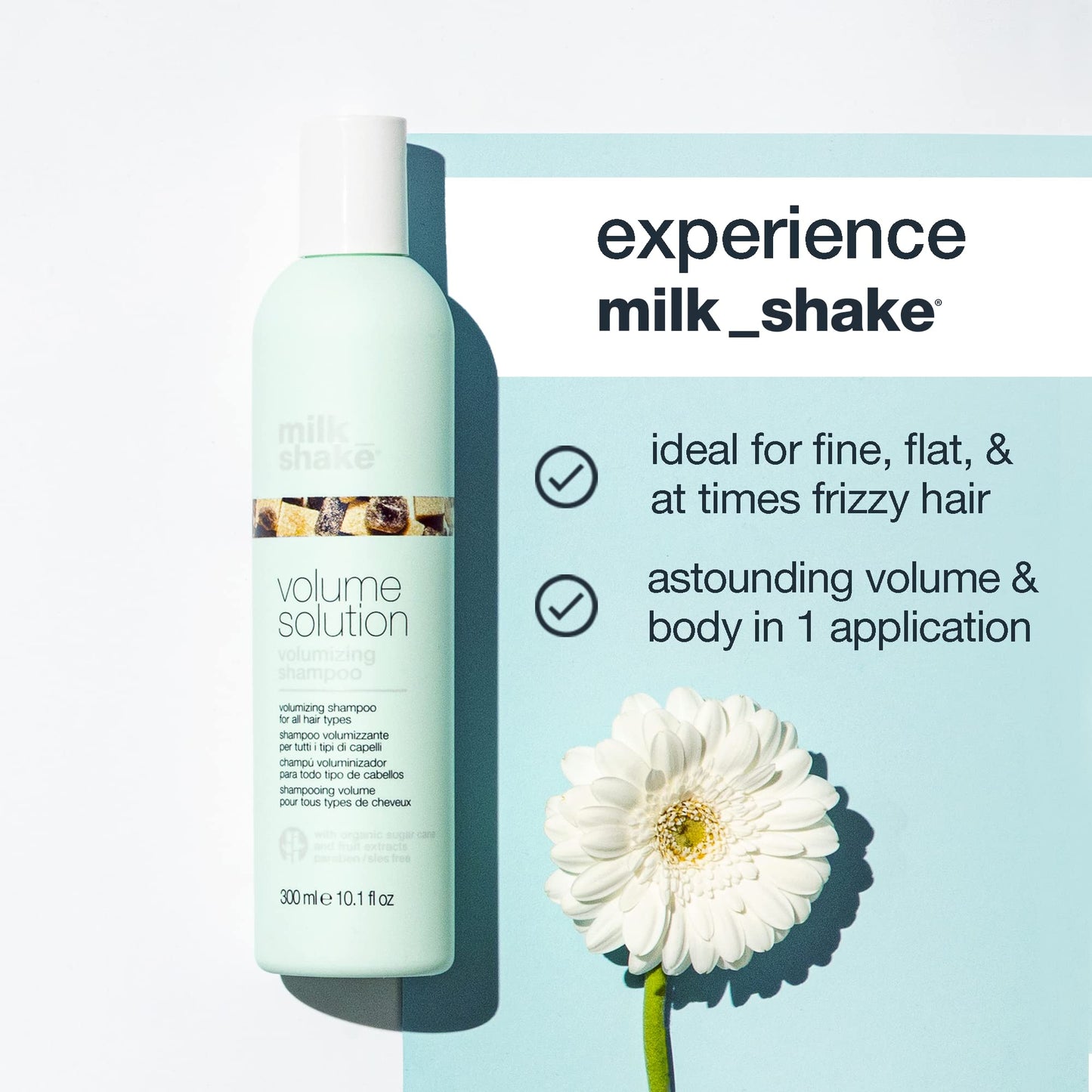 milk_shake Volumizing Shampoo for Thin Hair - Thickening Volume Shampoo for Fine Hair, 33.8 Fl Oz