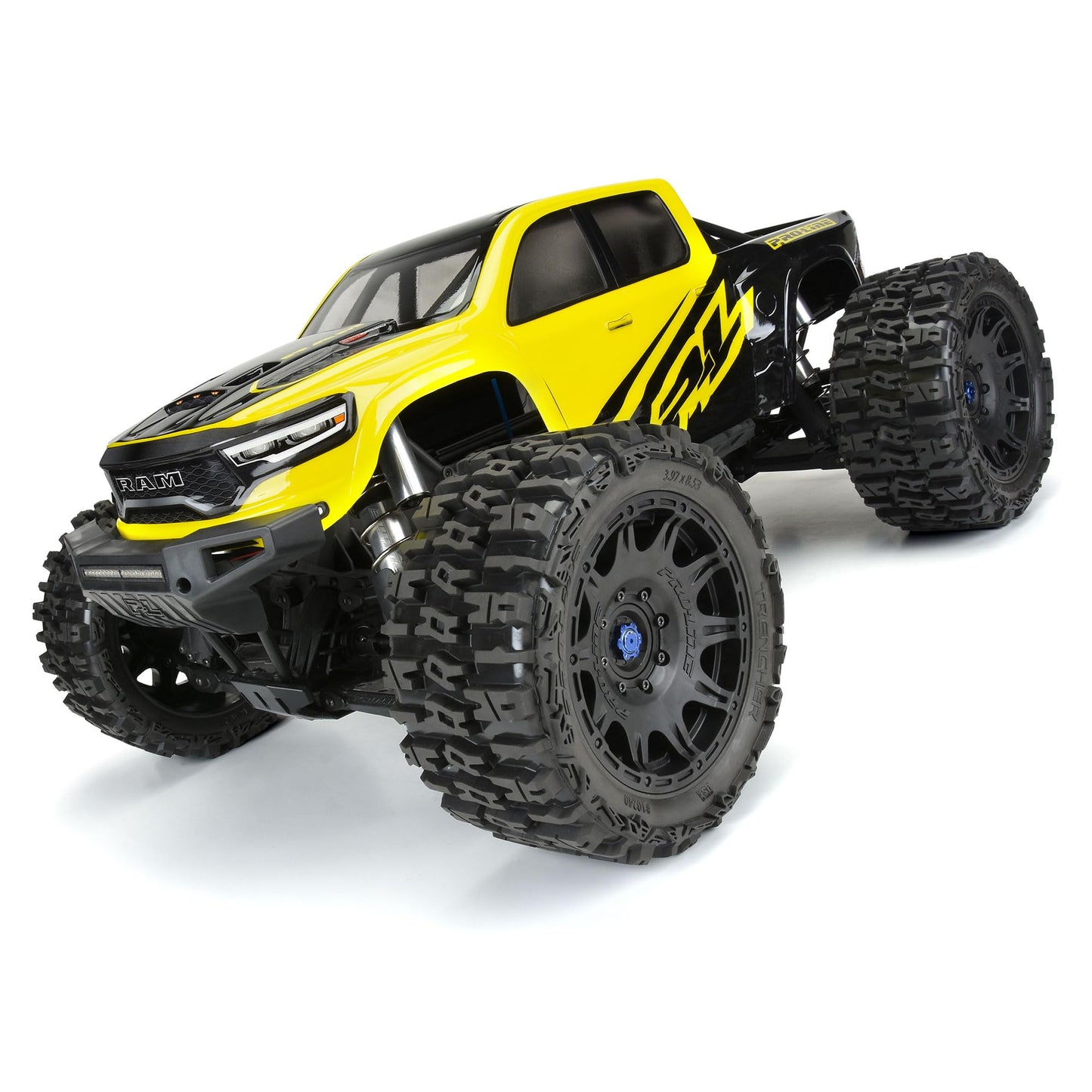 Pro-Line Racing Trencher 5.7in Tires Mounted on Raid Black 8x48 Removable 24mm Hex Wheel 2 for X-MAXX KRATON 8S & Other Large Vehicles Front or Rear PRO1024010
