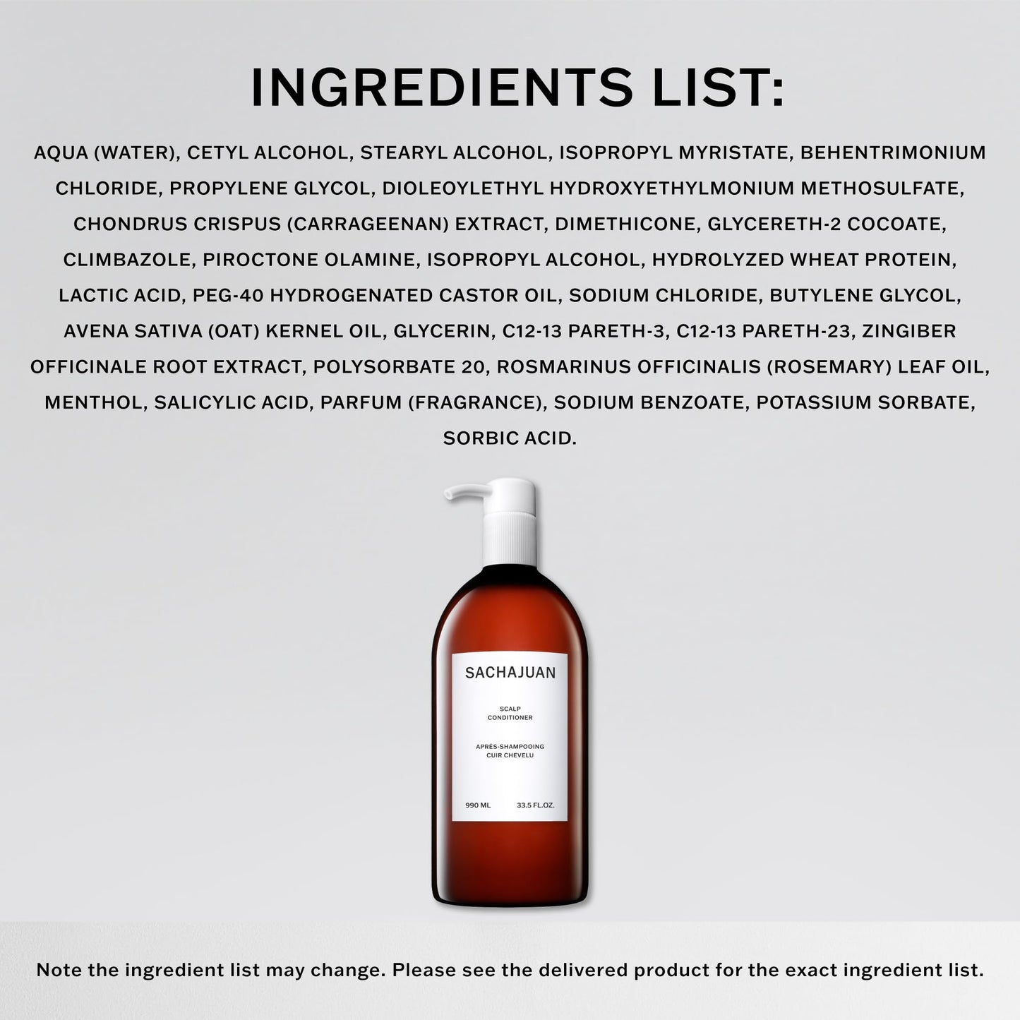 SachaJuan Scalp Conditioner Cuir Chevelu 990 ml / 33.5 oz