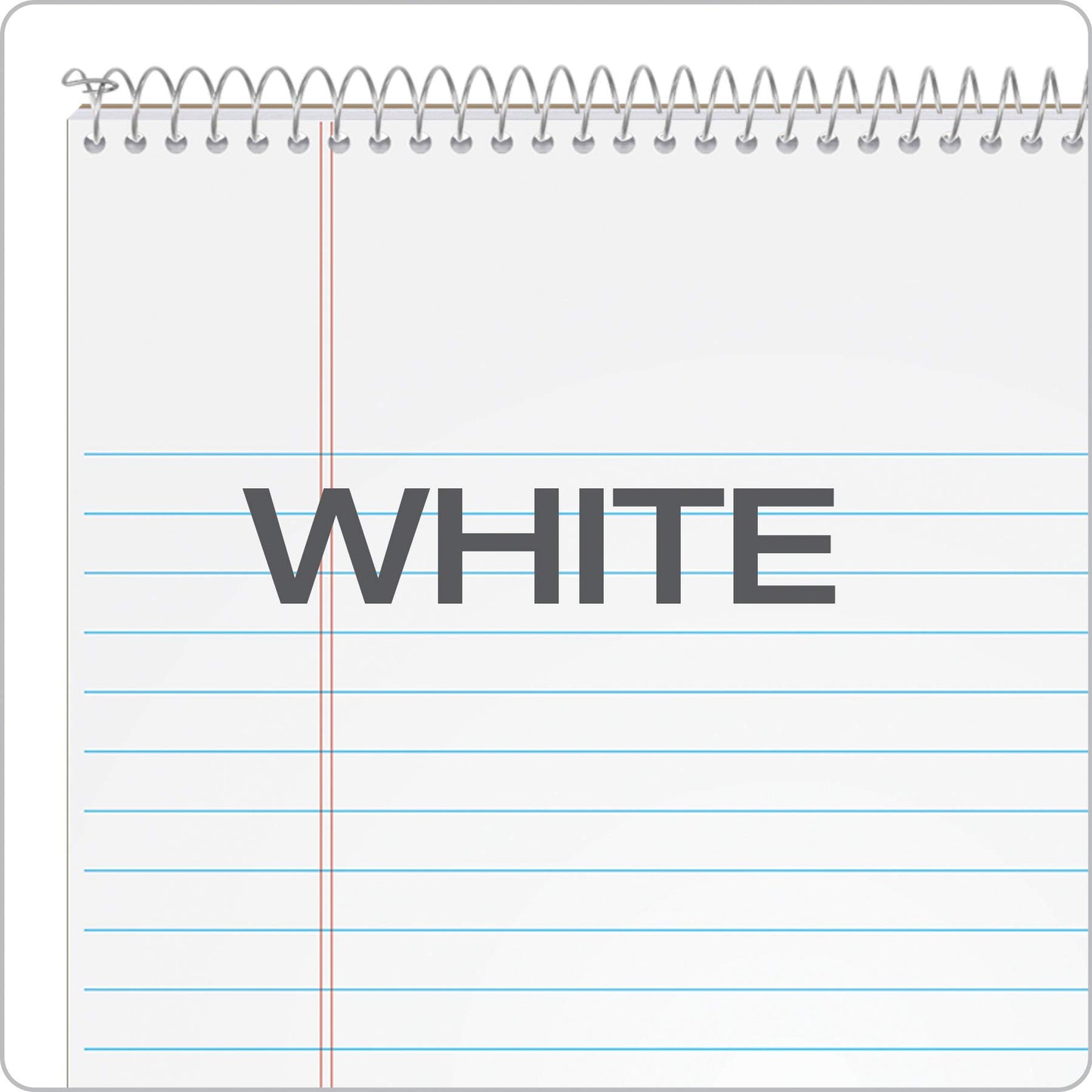 Tops Docket Wire-Bound Writing Pad, 8-1/2" x 11-3/4", Blue Heavy-Duty Cover, Extra-Strong Back, White Paper, Legal Rule, 70 Sheets (99614)