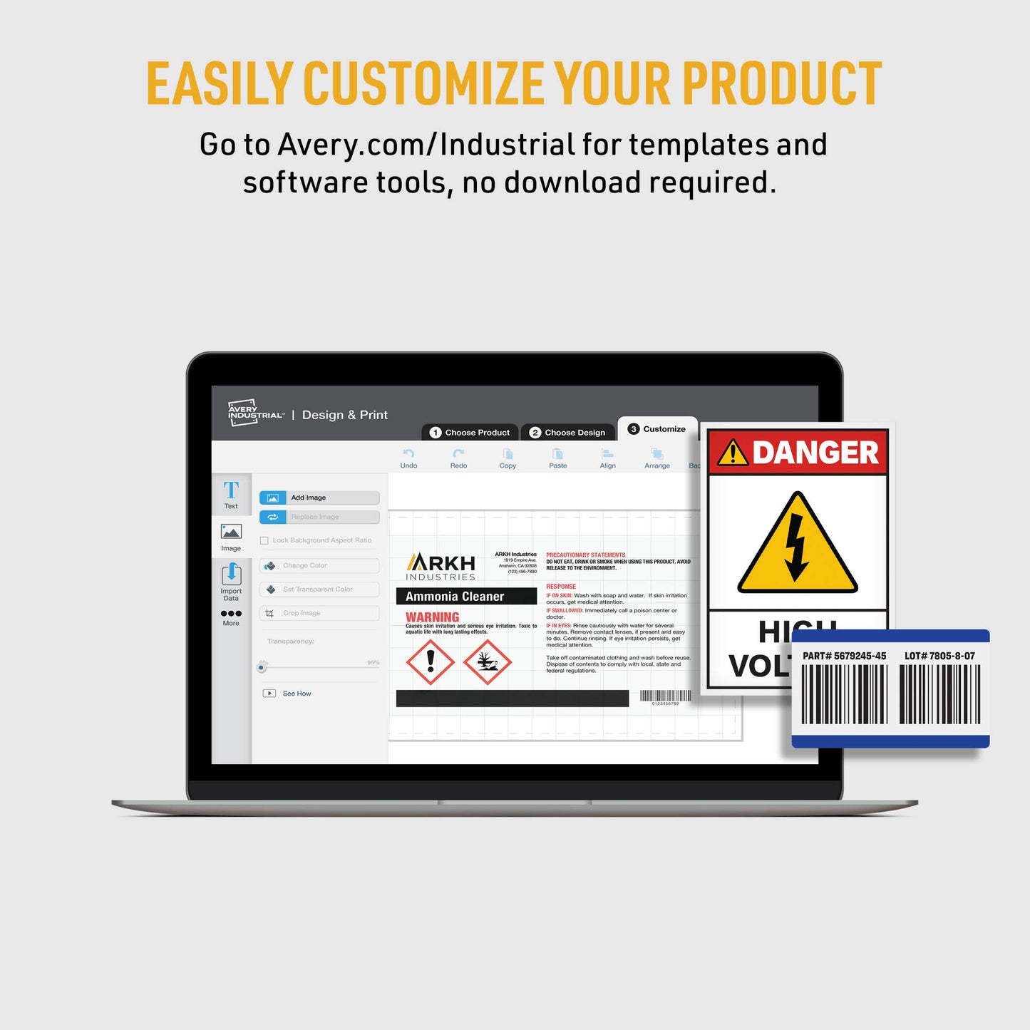 Avery White Asset Tag Labels, 3/4" x 1-1/2", Laser Printable Tags, 320 Waterproof Labels (61525)