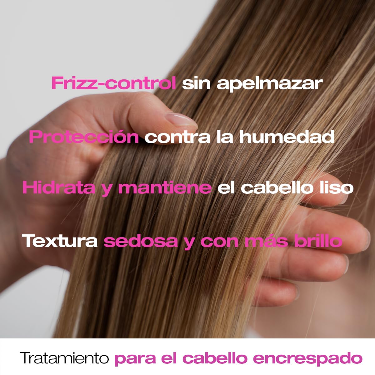 abril et nature - Professional Anti-Frizz Hair Care Set - Hydrates and Maintains Smooth Hair - Shampoo, Conditioner, and Serum Pack for Frizzy Hair - Softer and Shiner Hair - 550 ml/18,59oz