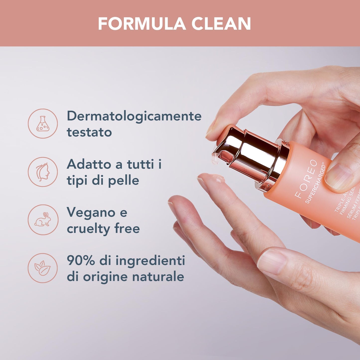 FOREO SUPERCHARGED Triple-Action Firming Serum - Conductive Gel - Hyaluronic Acid & Squalane - Intensely Hydrating Serum for Face - Vegan & Cruelty-free - All Skin Types - 1 fl. Oz