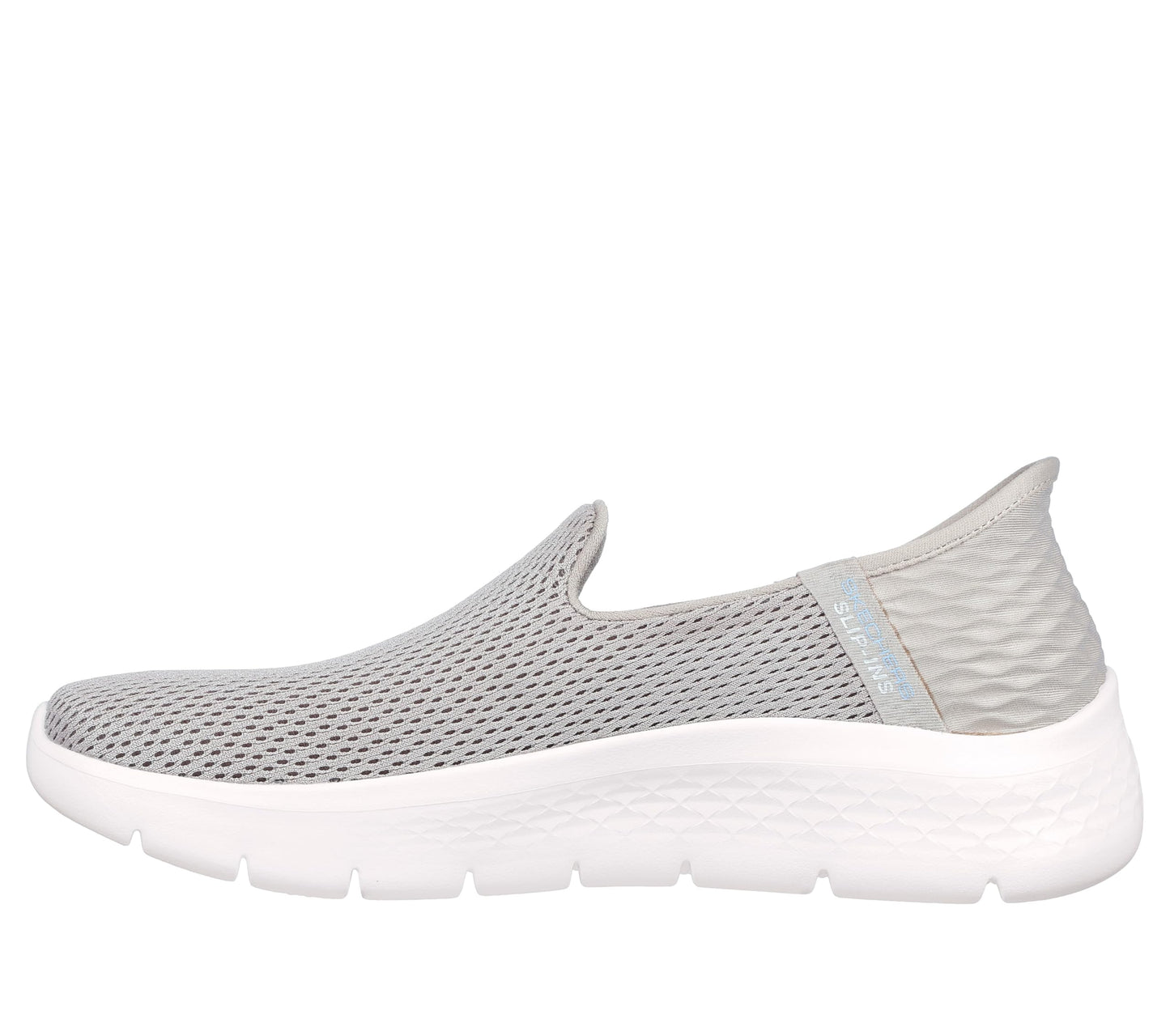 Skechers Women's Hands Free Slip-Ins Go Walk Flex-Relish Sneaker, Taupe/Blue, 8.5 Wide