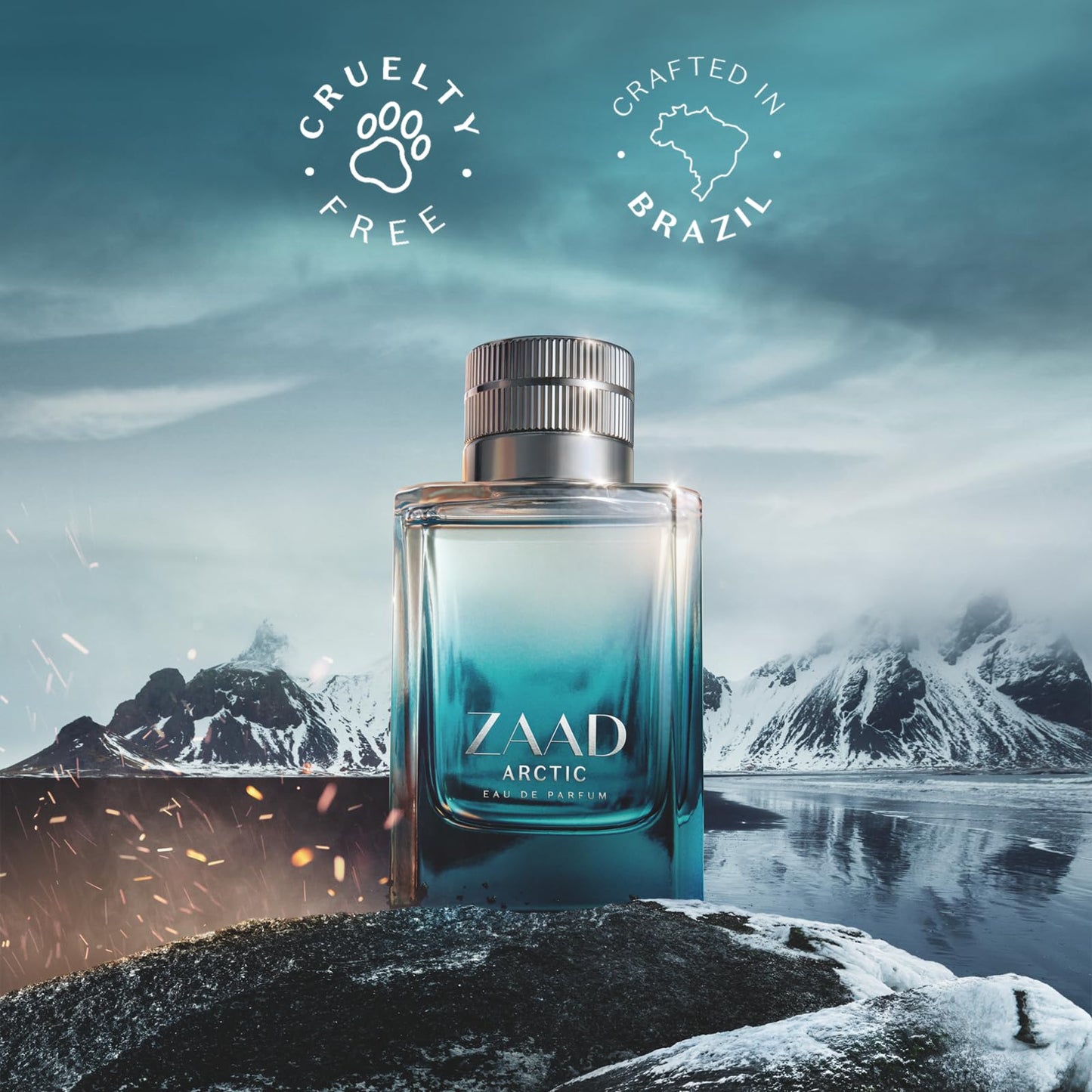O BOTICARIO Zaad Arctic Eau de Parfum for Men, Invigorating Scent of the Arctic, 3.2 Ounce