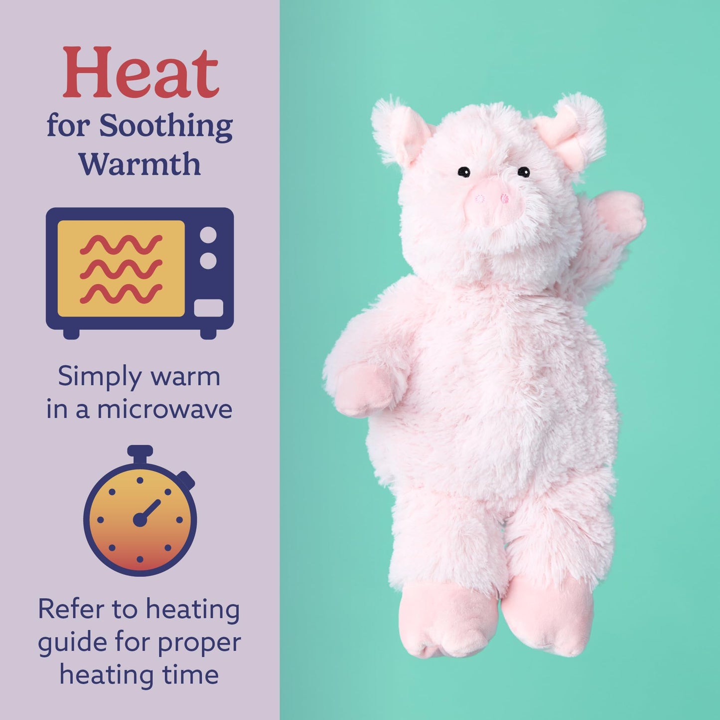 Intelex Cozy Microwaveable Plush, Pig