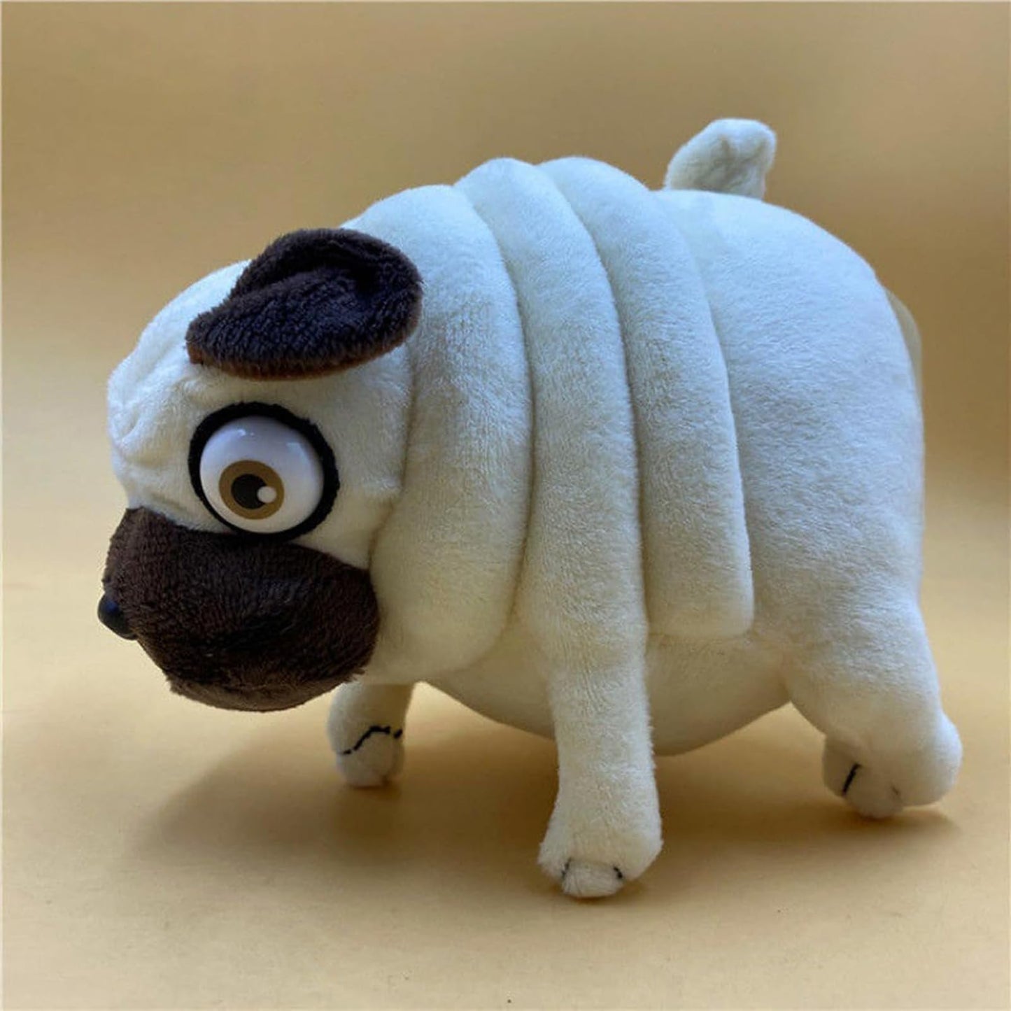 Pug Plush Toy 16" Hilarious Stuffed Animal Funny Ugly Cute Pug Weirdo Stuffed Animal Pug Plushies for Kids Boys Adults Valentines Birthdays Gift