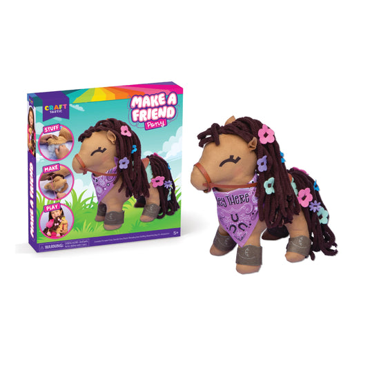 Craft-tastic Make A Plush Pony Friend Crafts, Multi