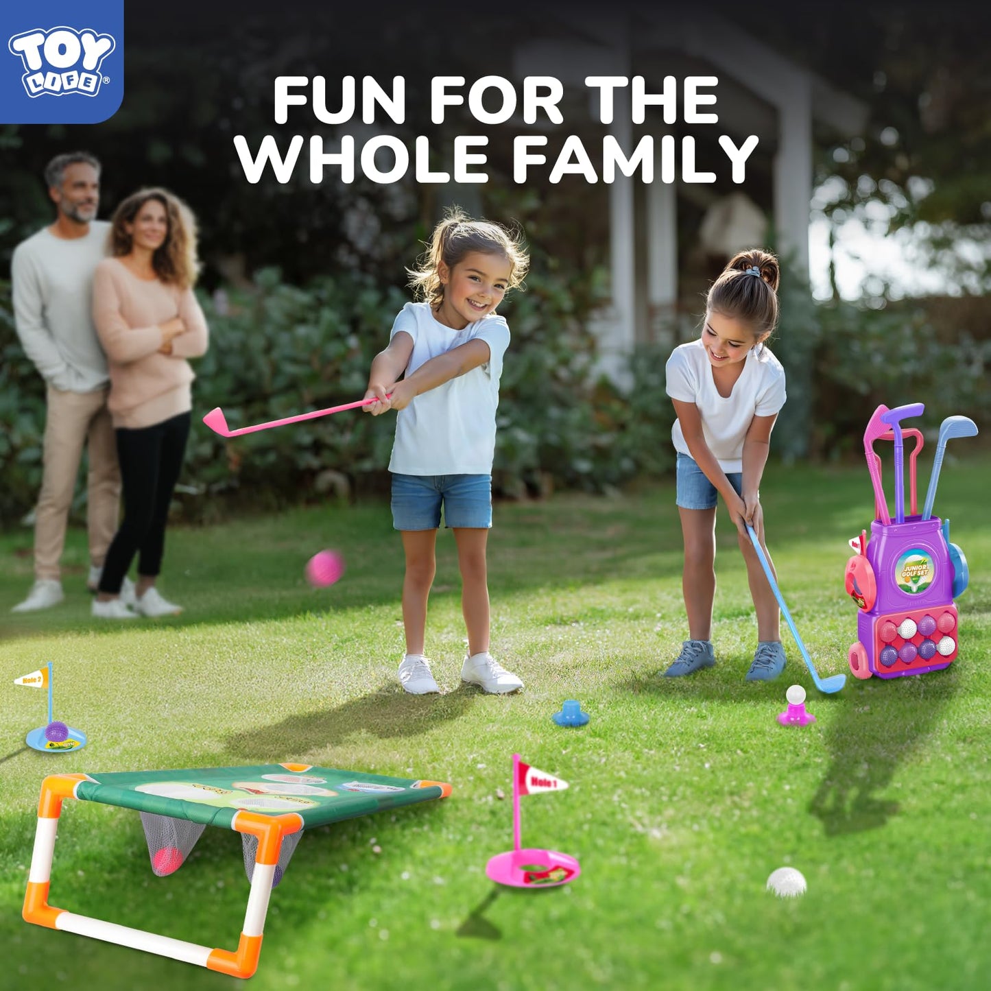 TOY Life - golf clubs for kids ages 3-5, golf set for kids, golf clubs for kids, baby golf clubs, golf toy, baby golf set, kids golf games