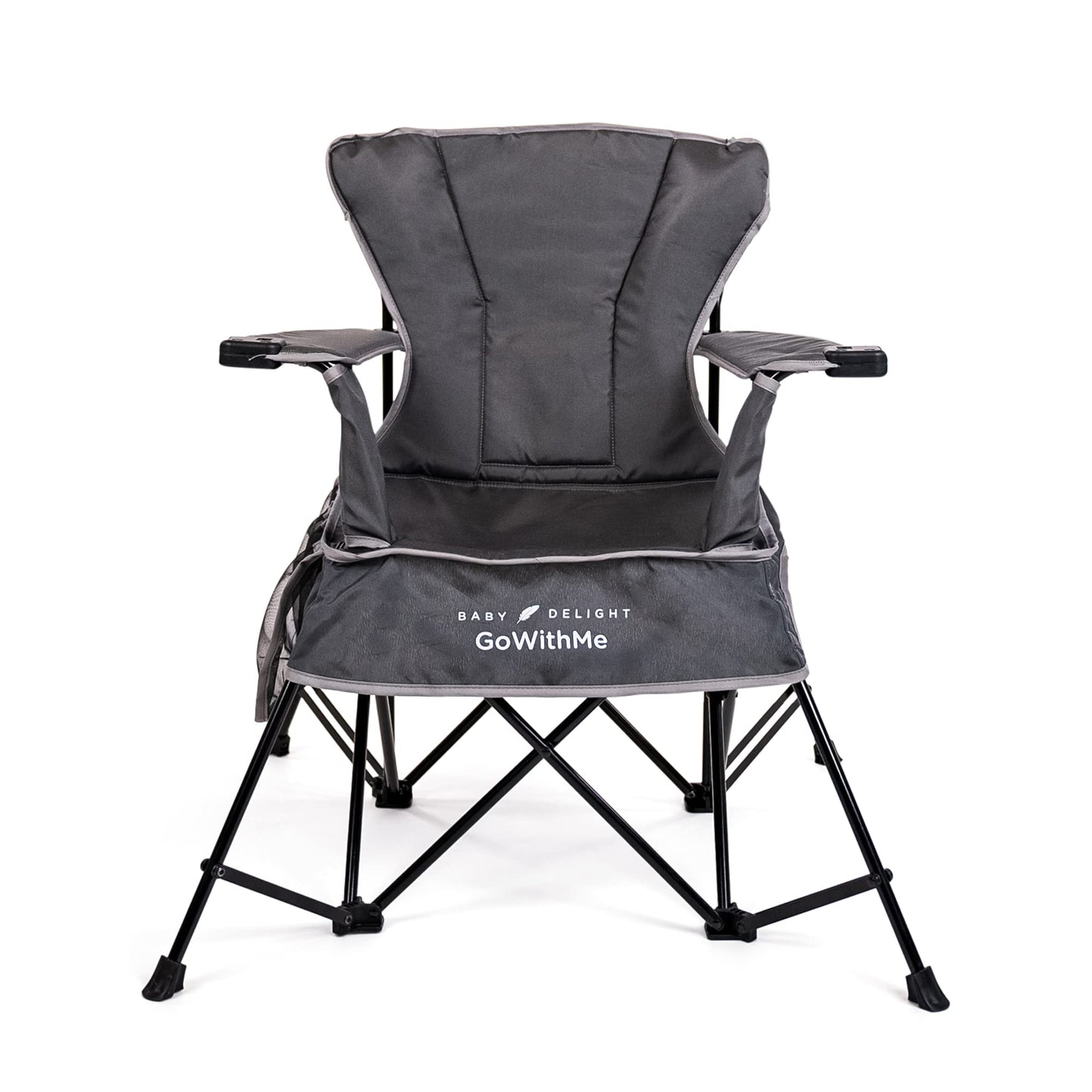 Baby Delight Go with Me Grand Deluxe Portable Chair | for Kids | Indoor and Outdoor | Grey