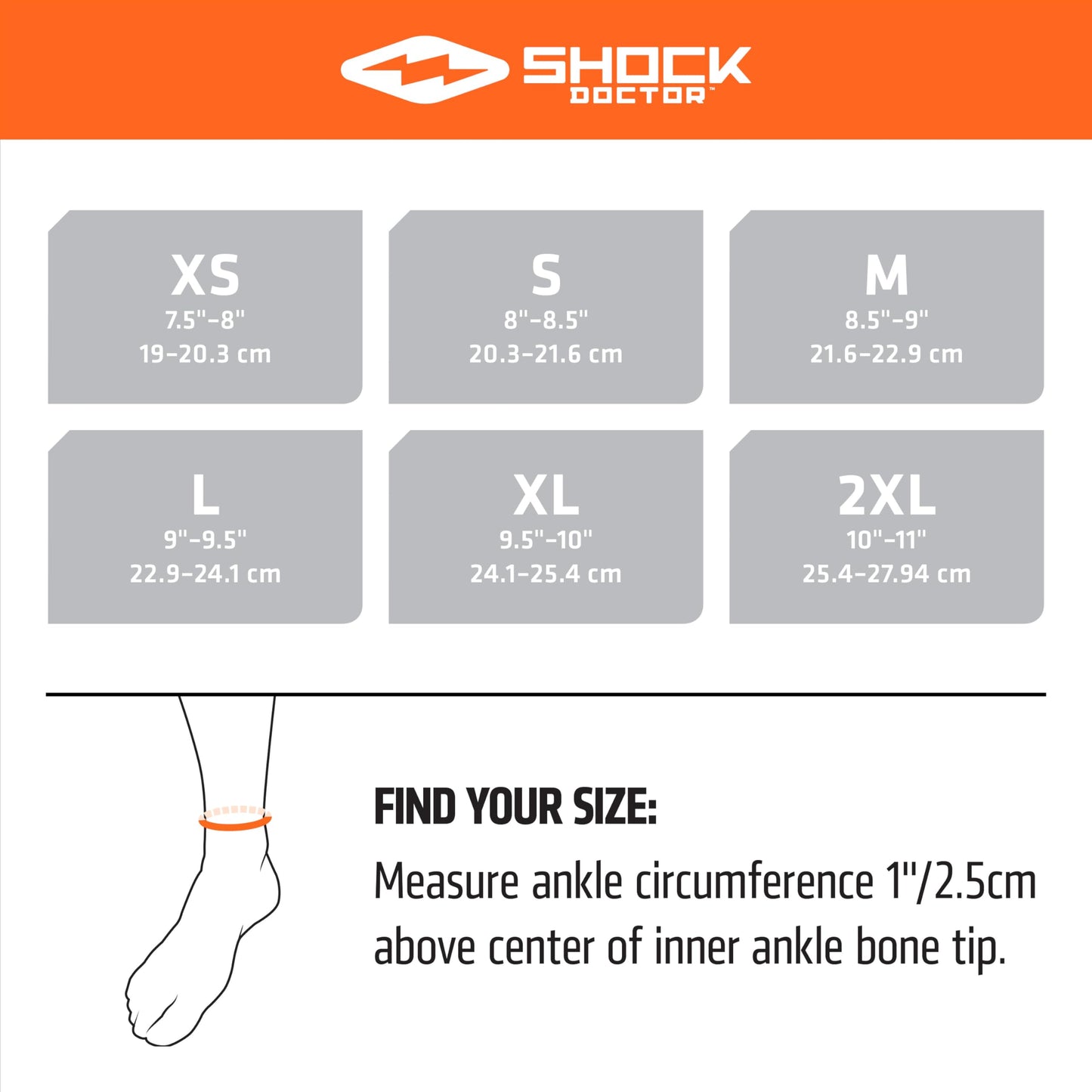 Shock Doctor Ultra Knit Ankle Brace W/Figure 6 Strap & Stays Black, Large
