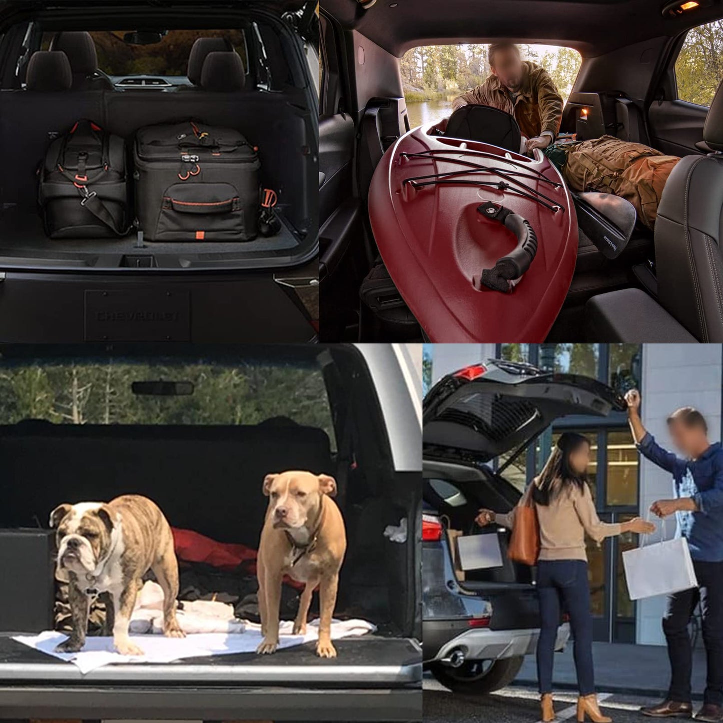Rongtaod Cargo Mat Compatible with Chevrolet Trailblazer 2021-2025 2026 Trunk Mat Cargo Mat Cargo Liner Back Seat Cover Protector 2024 Chevy Trailblazer Accessories (Backrest Mats+Trunk Mat)