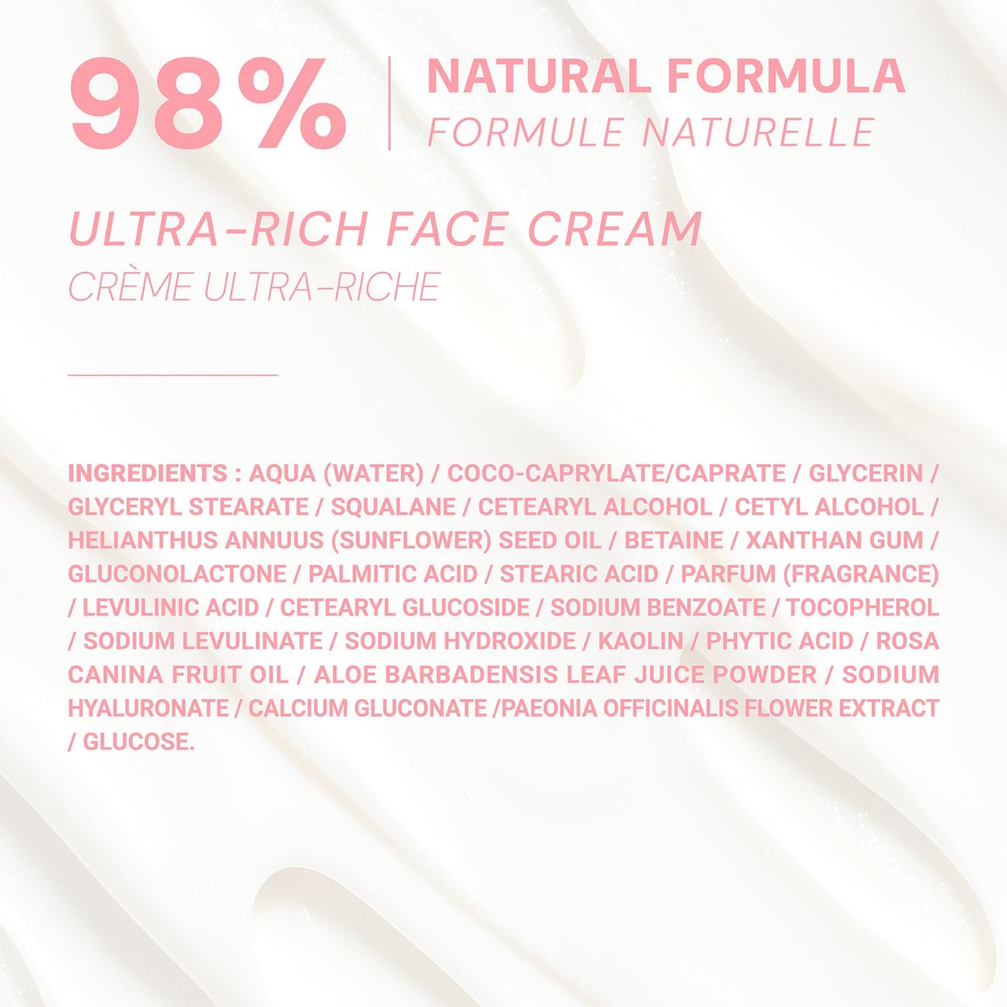 Panier des Sens - Ultra Rich Face Cream - with Hyaluronic Acid + Peony Extract - Moisturizing and Radiance - Skin Care for Women Made in France - Facial Moisturizer 99% Natural Ingredients – 1.7 floz